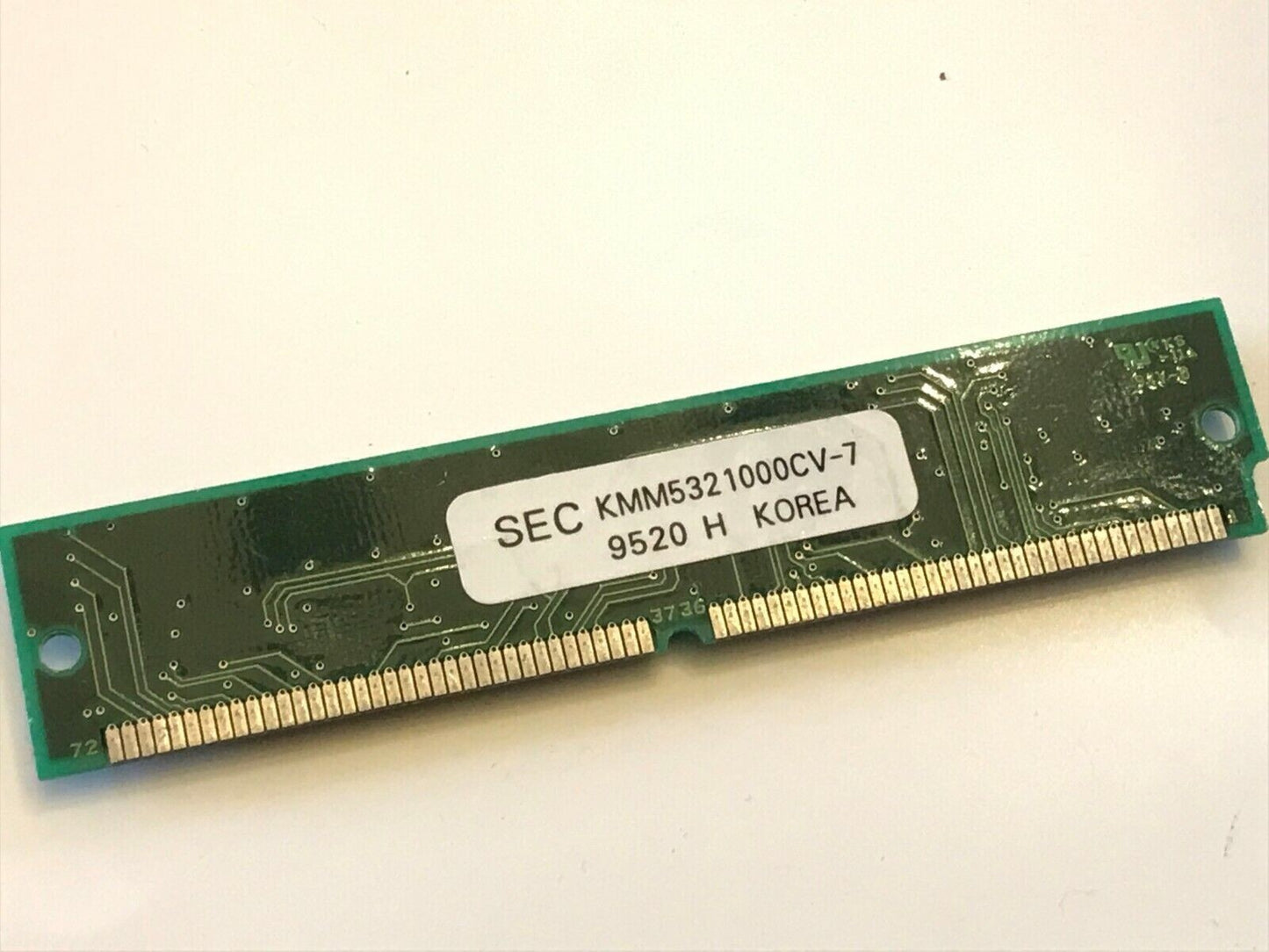 SAMSUNG KMM5321000CV-7 4MB 72 PIN 70NS FAST PAGE SIMM NON PARITY FPM fcb13.4