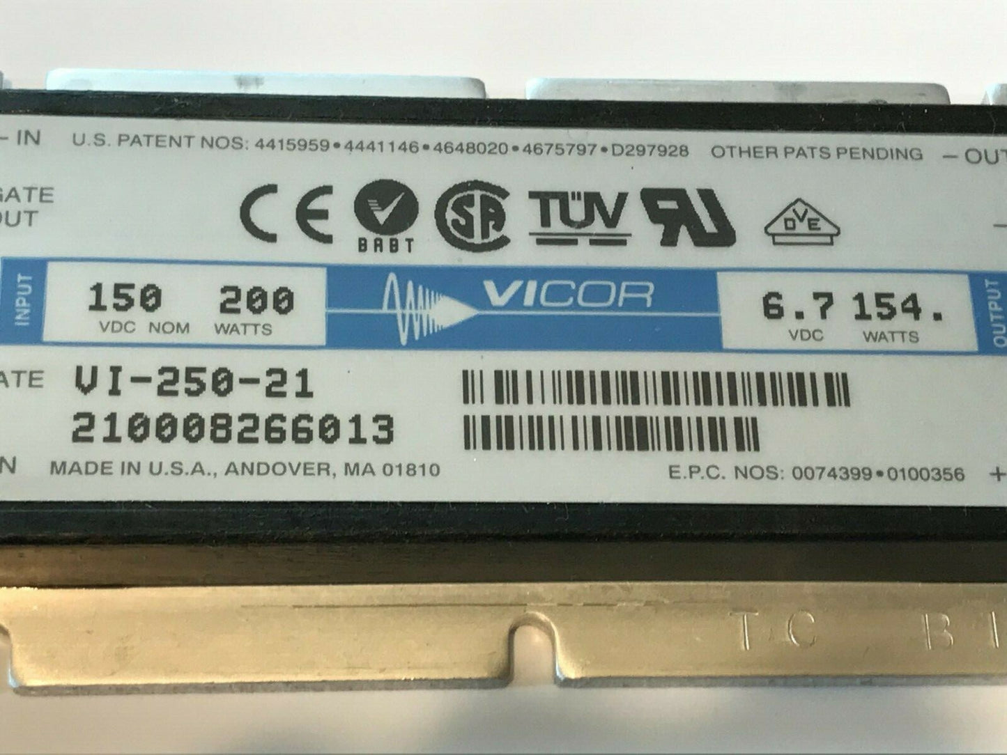 ORIGINAL VICOR VI-250-21 DC - DC CONVERTOR NEW UK STOCK (X1) fd5f50