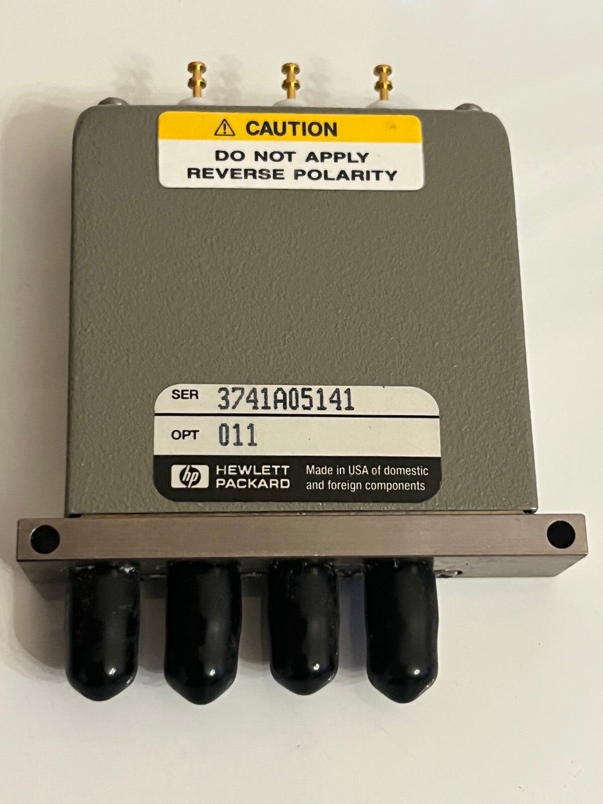 HP 33312B OPT011 5V 4 PORT COAXIAL RELAY SWITCH, 18GHz 1W FD5C4