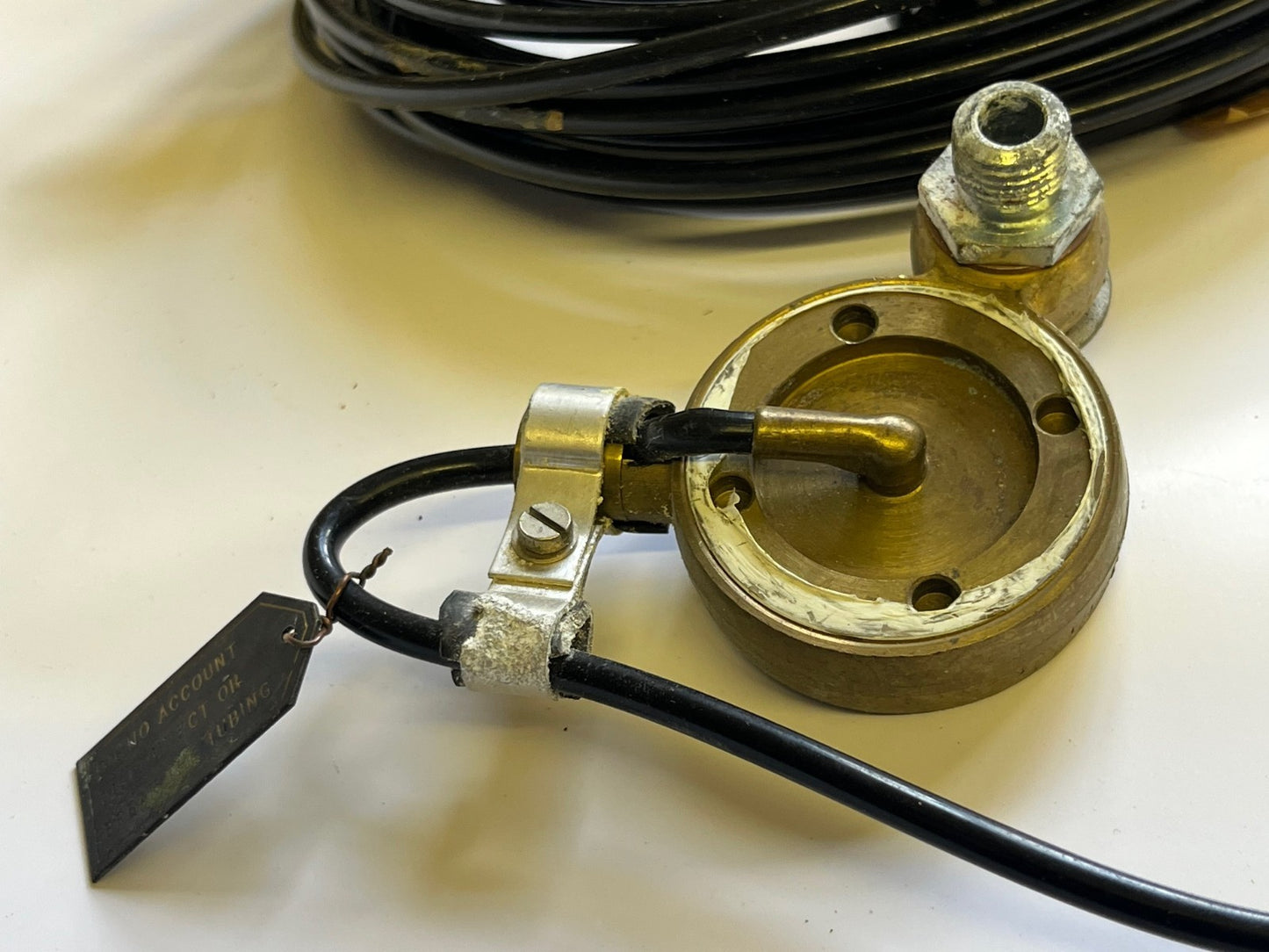 ROTOTHERM 50PSI PRESSURE GAUGE WITH 11M LONG CAPILLARY TUBE EX ADMIRALTY FD7G1