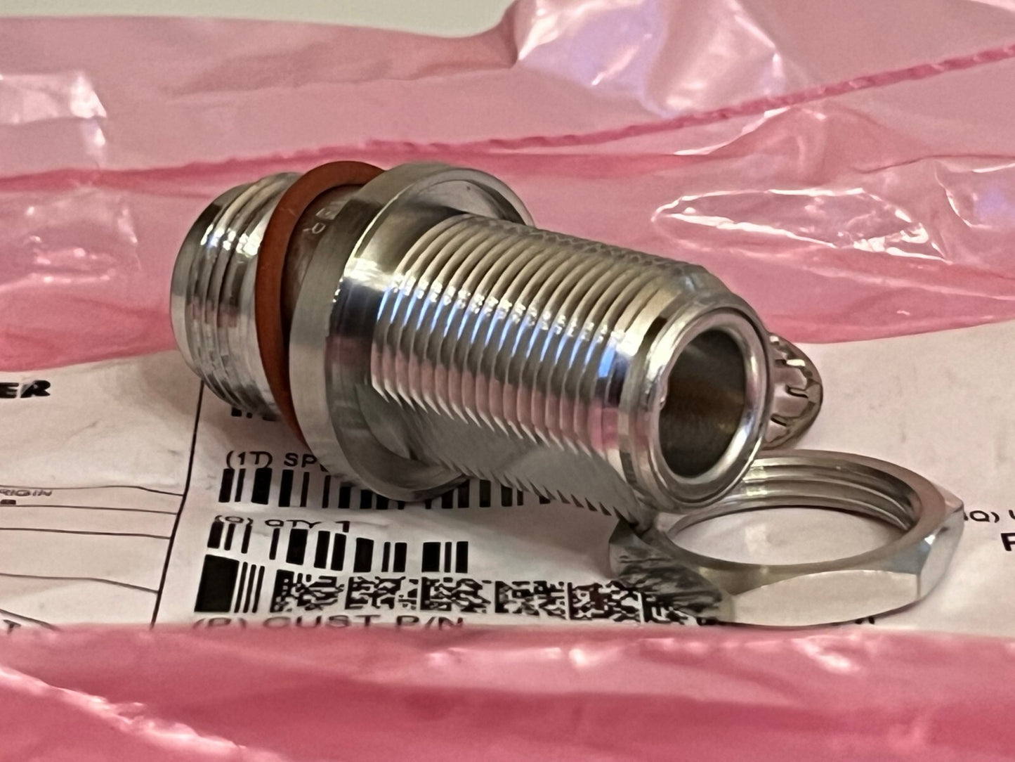 SUHNER N TYPE FEMALE TO N FEMALE BULKHEAD ADAPTER 34_N-50-0-1/133 AD2N23