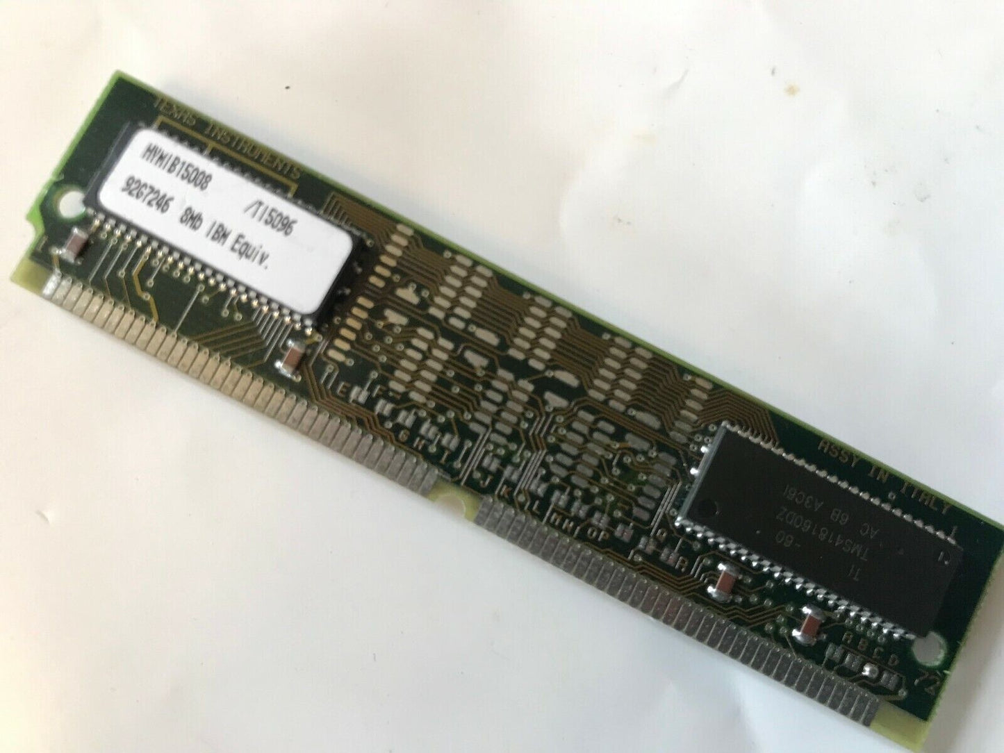 TEXAS 8MB 72 PIN 60NS FAST PAGE SIMM TM248CBK32U9-60 92G7246 FPM fcb10.9
