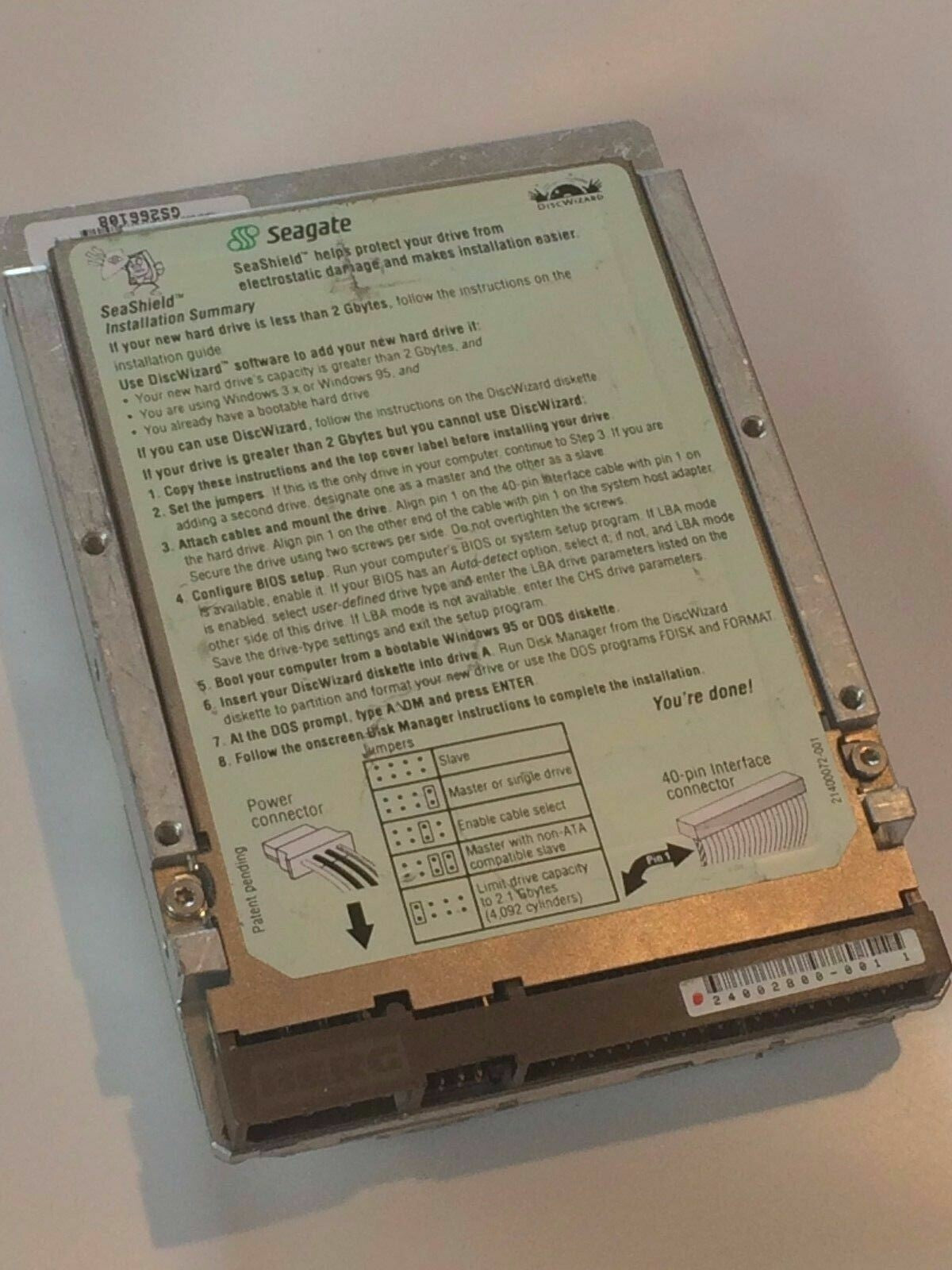 SEAGATE ST36531A 9K2005-034 FIRMWARE 3.04 IDE HARD DRIVE 6.5GB aa4bb2
