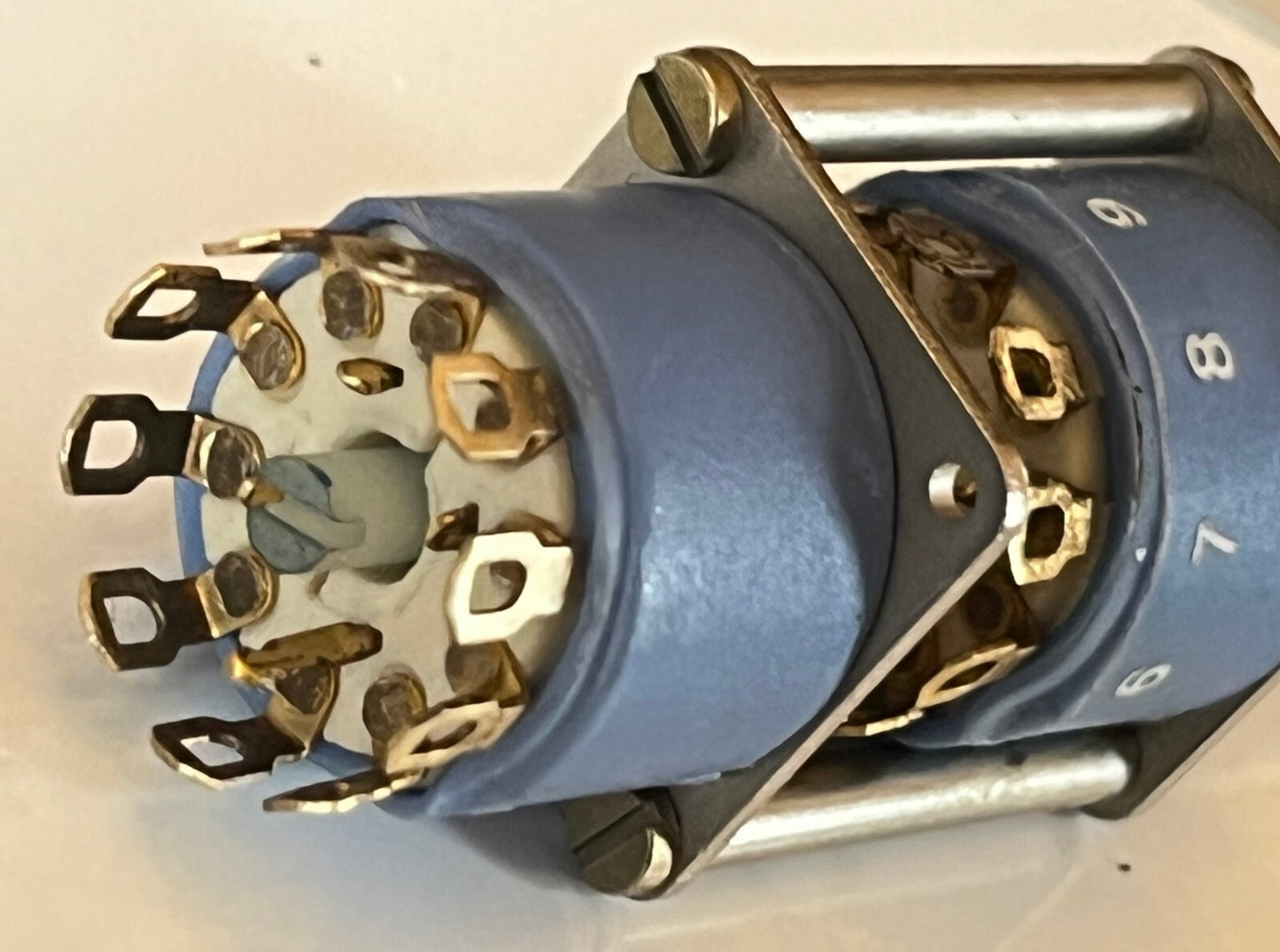 10 WAY 2 POLE NO STOP ELMA 01 SERIES MINI ROTARY SWITCH AUDIOPHILE TBA