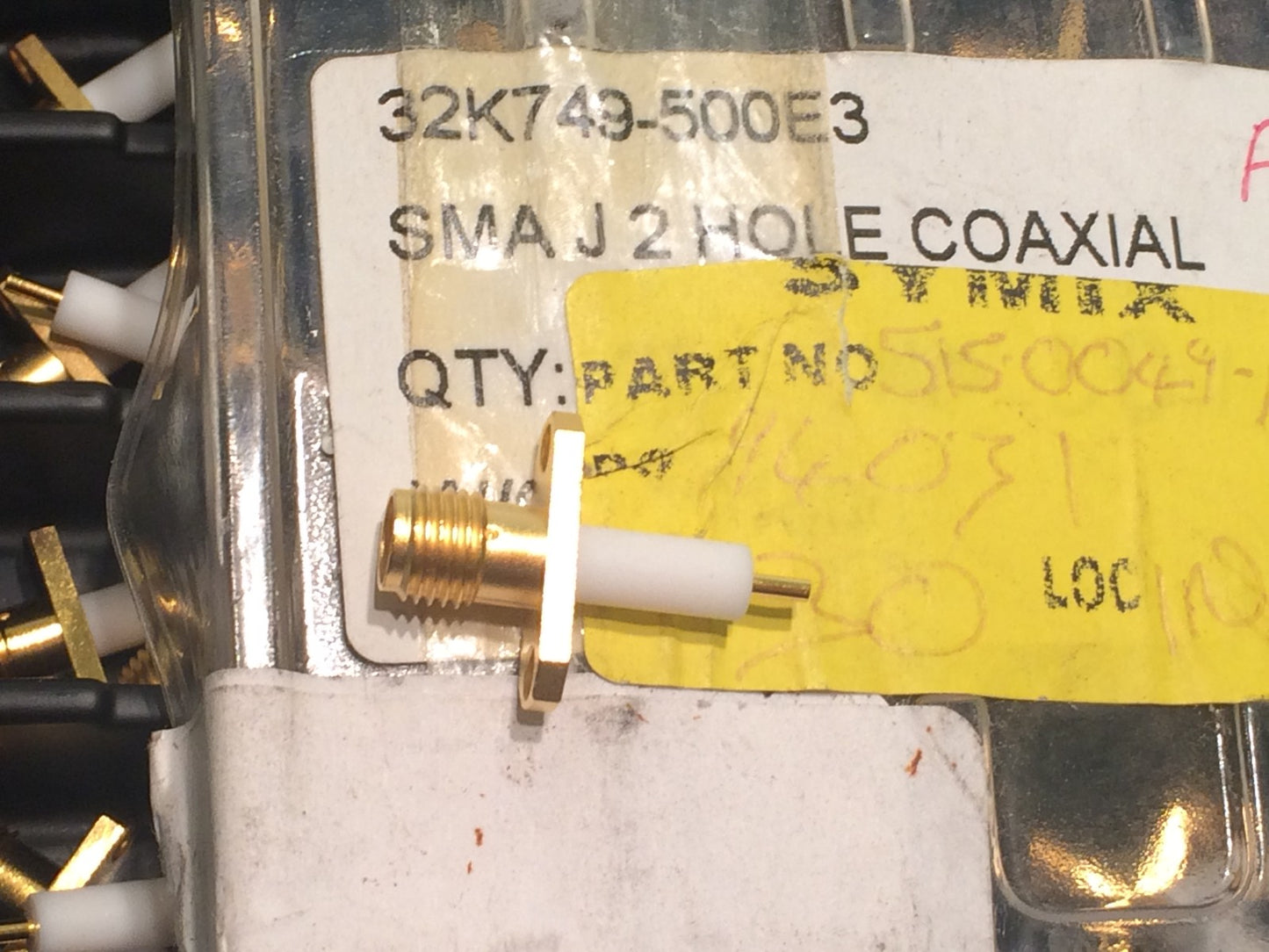 2 HOLE CHASSIS MOUNT GOLD PLATED SMA FEMALE BEST QUALITY ROSENBERGER blb41