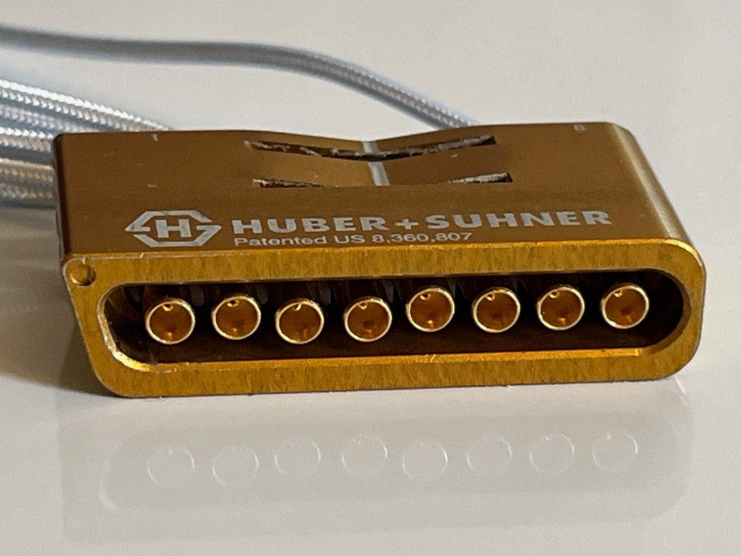 HUBER SUHNER MXP50 TO 8x PC 2.4 MALE 50GHz RF ADAPTER MF53/1x8A_21MXP ae1w13