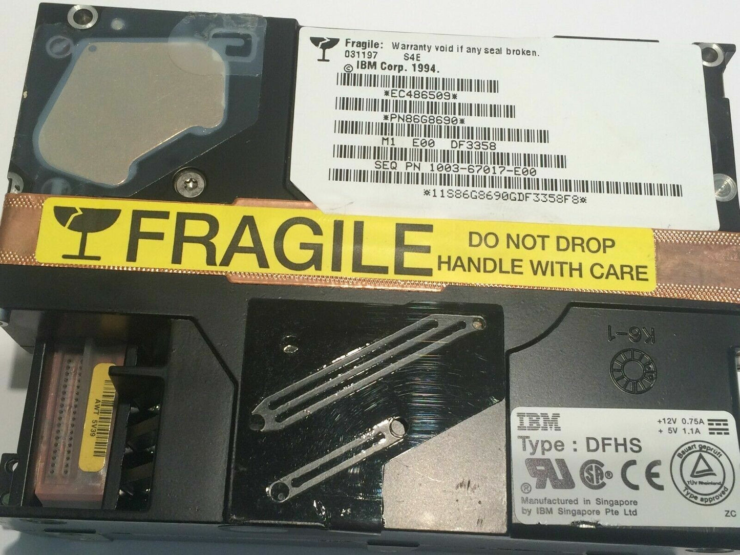 IBM PN86G8690 TYPE DFHS HARD DRIVE 4GB 68 PIN SCSI 86G8690 aa4cd7