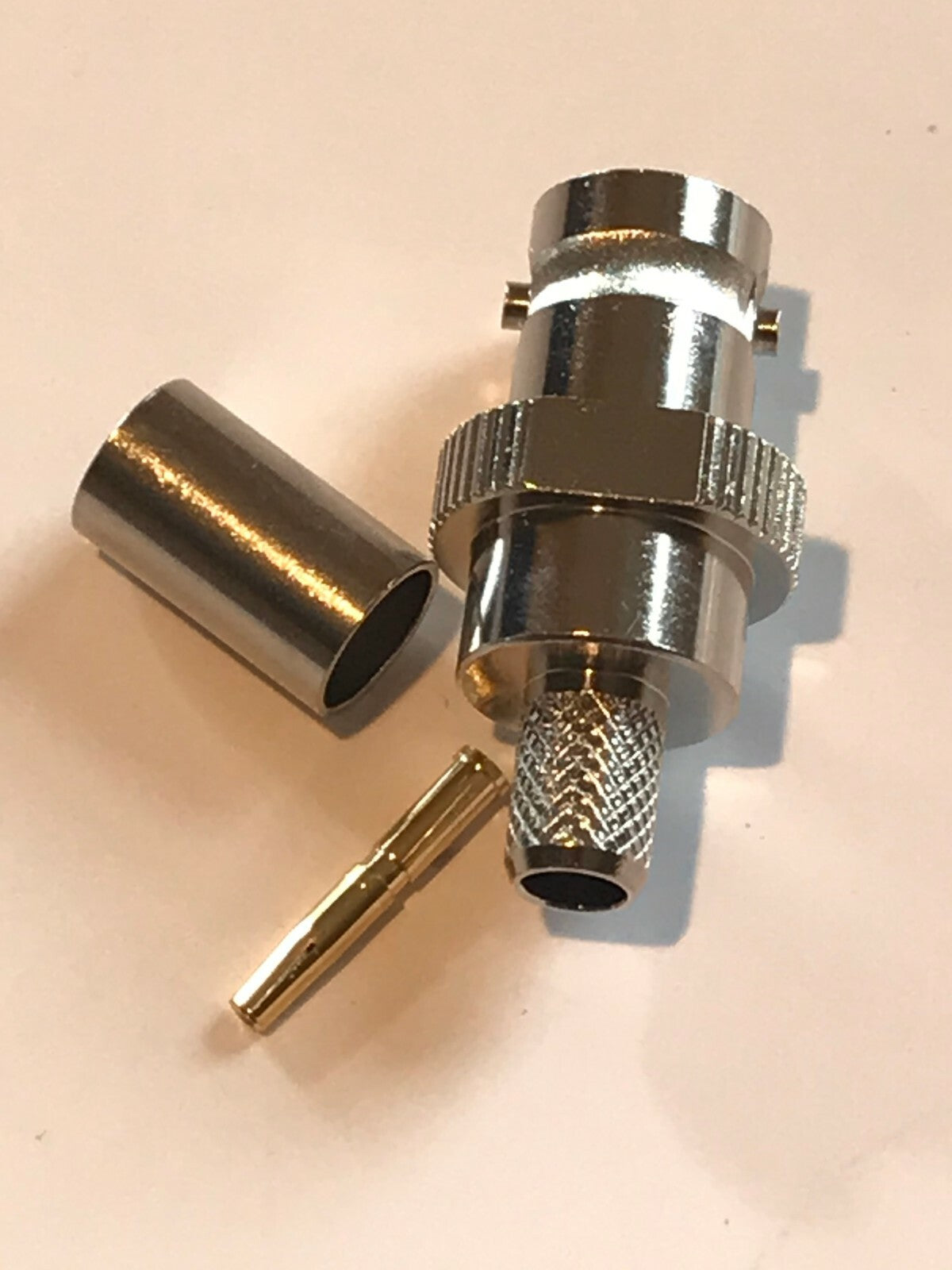 BEST QUALITY BNC SOCKET 75 OHM FEMALE CRIMP TYPE FOR RG59 CABLE (x1) bsa4cb