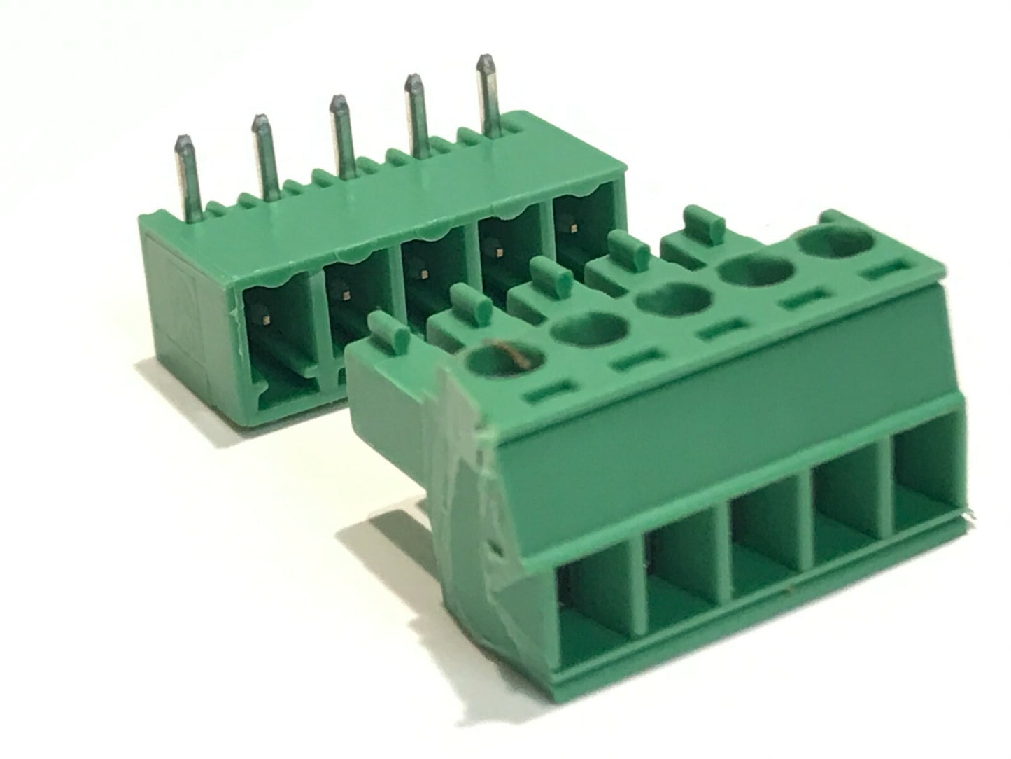 5 WAY PCB CONNECTOR PLUG & SOCKET 3.81.mm PITCH VERY NEAT EUROCLAMP ad1P51