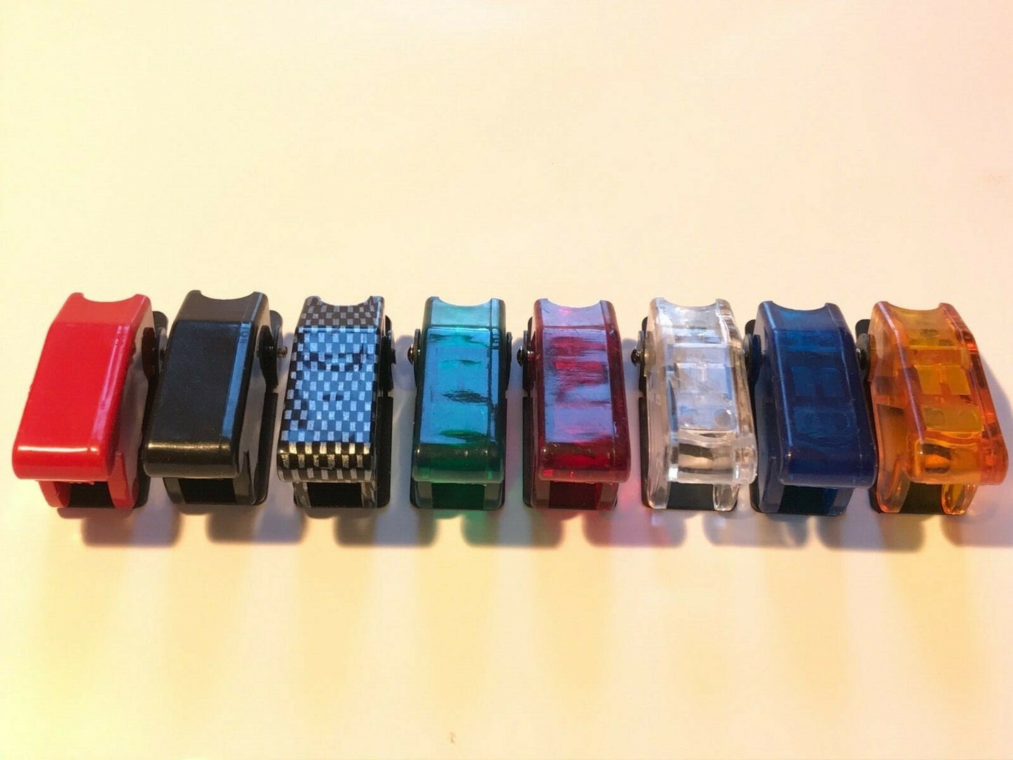 TOGGLE SWITCH GUARD PROTECTOR SPRING LOADED COVER ALL COLOURS fcb21