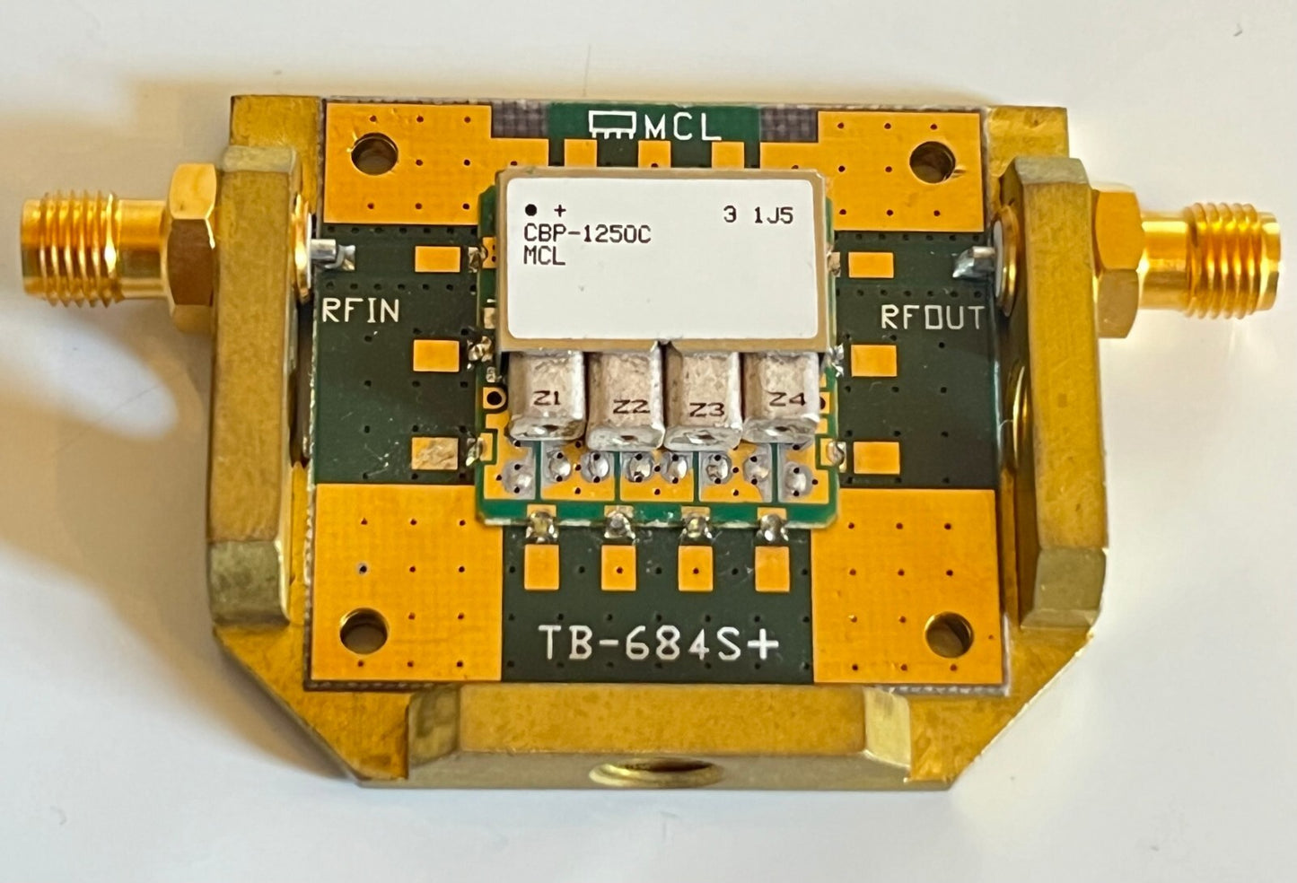 MINI-CIRCUITS TB-684+ CBP-1250C BAND PASS FILTER EVALUATION BOARD ae1w60