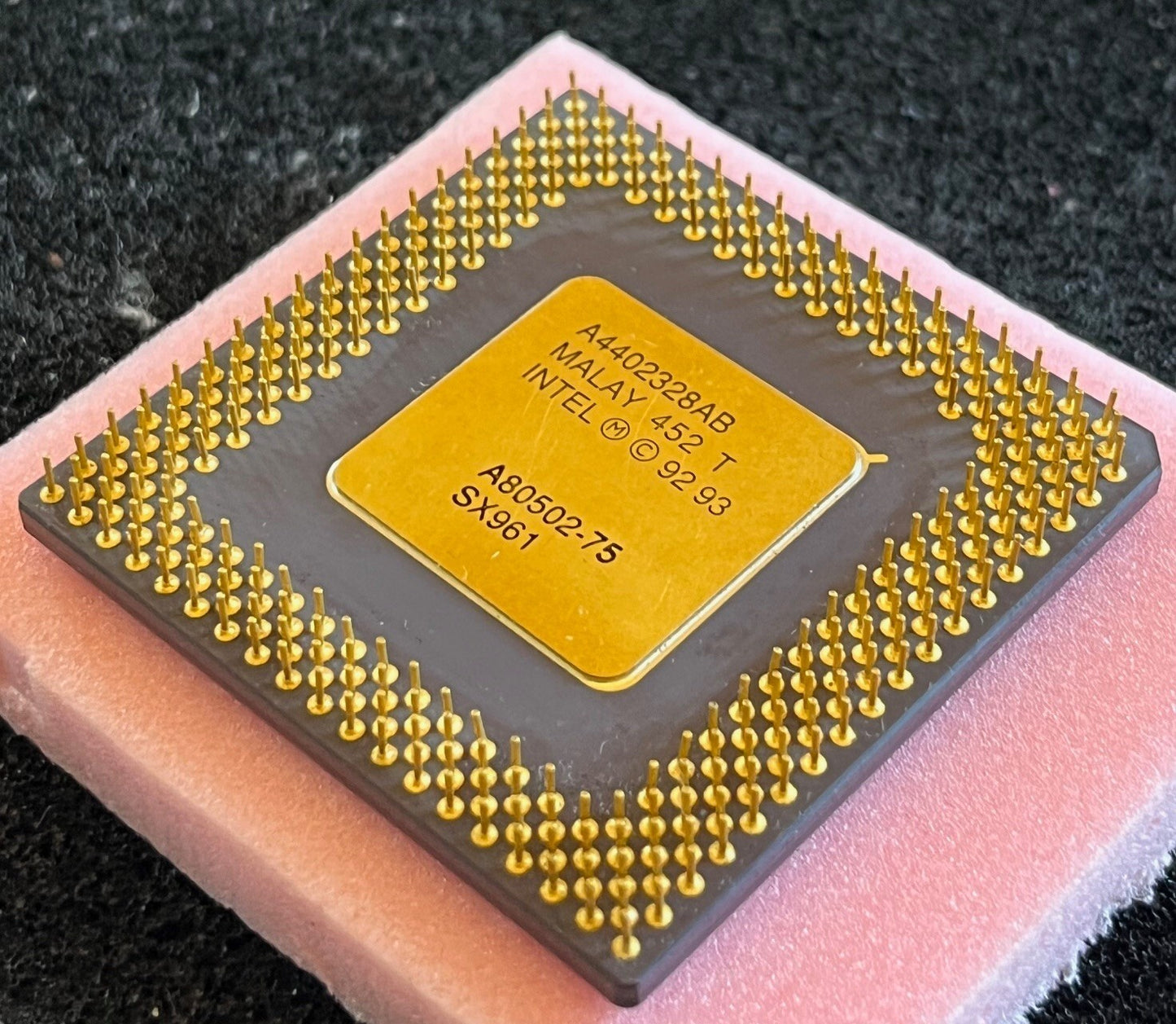 INTEL A80502-75 SX961 SOCKET 4 COLLECTIBLE PENTIUM PROCESSOR fbb15A11