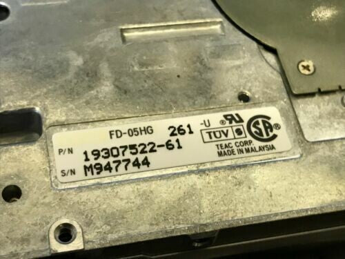 TEAC FD-05HG -261-U 3.5" FLOPPY DRIVE PART 19307522-61 fd2a14A