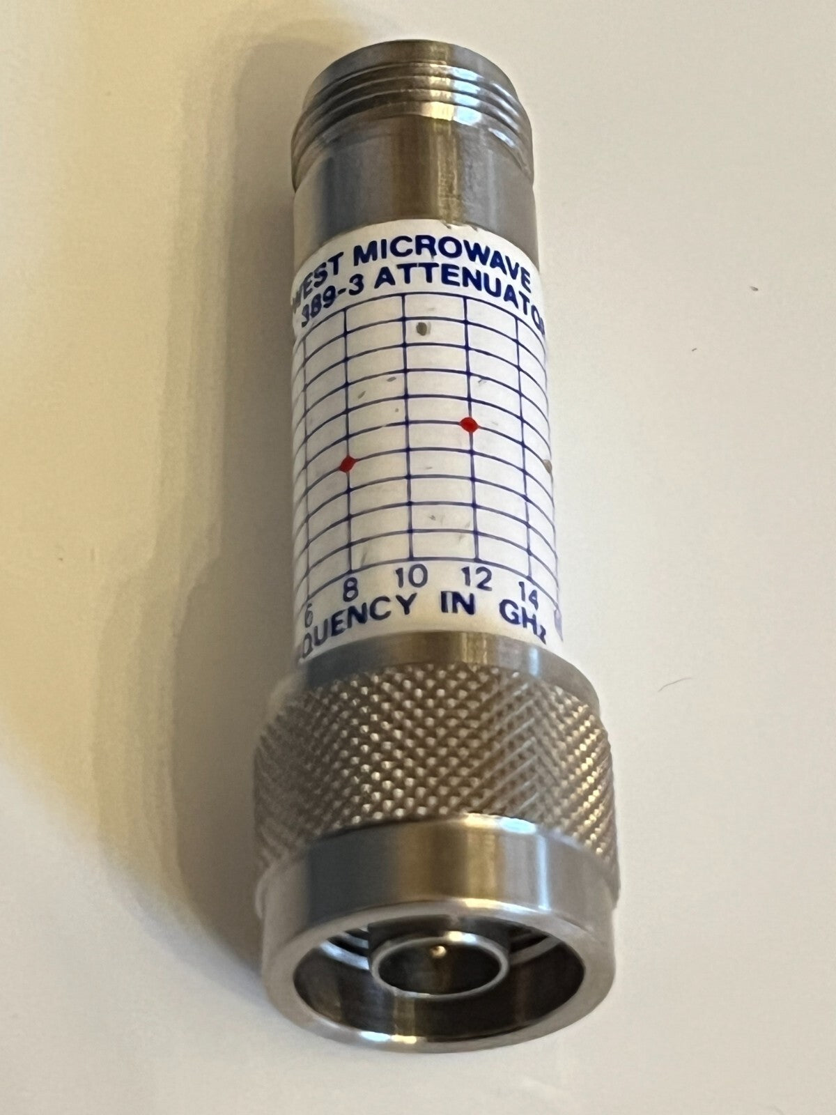 MIDWEST MICROWAVE 3dB 2W 18GHz PRECISION N TYPE ATTENUATOR 389-3 fba10a91