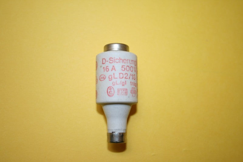 D-SICHERUNG gLD2/16 BOTTLE FUSE 16A 500V fd7g59