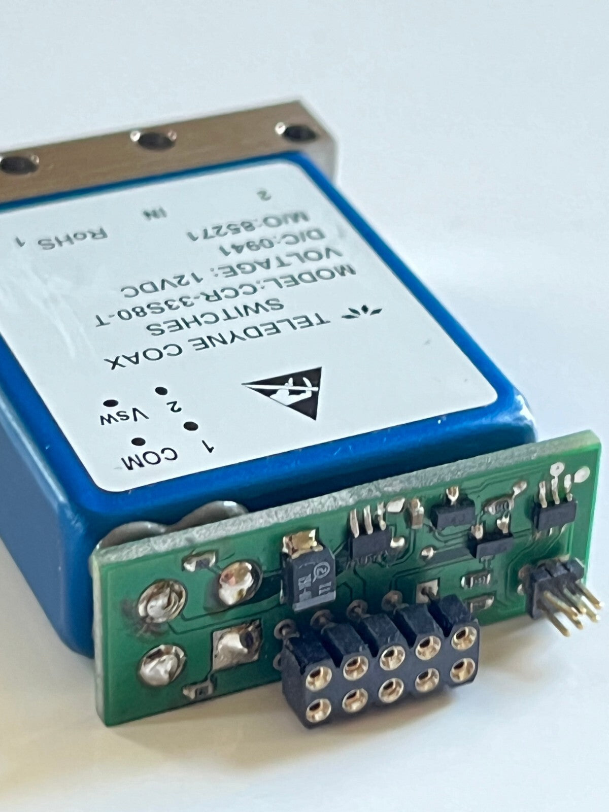 TELEDYNE CCR-33S80-T COAX RELAY SWITCH 18GHz 12Vdc SPDT WITH TTL PCB ae1w79