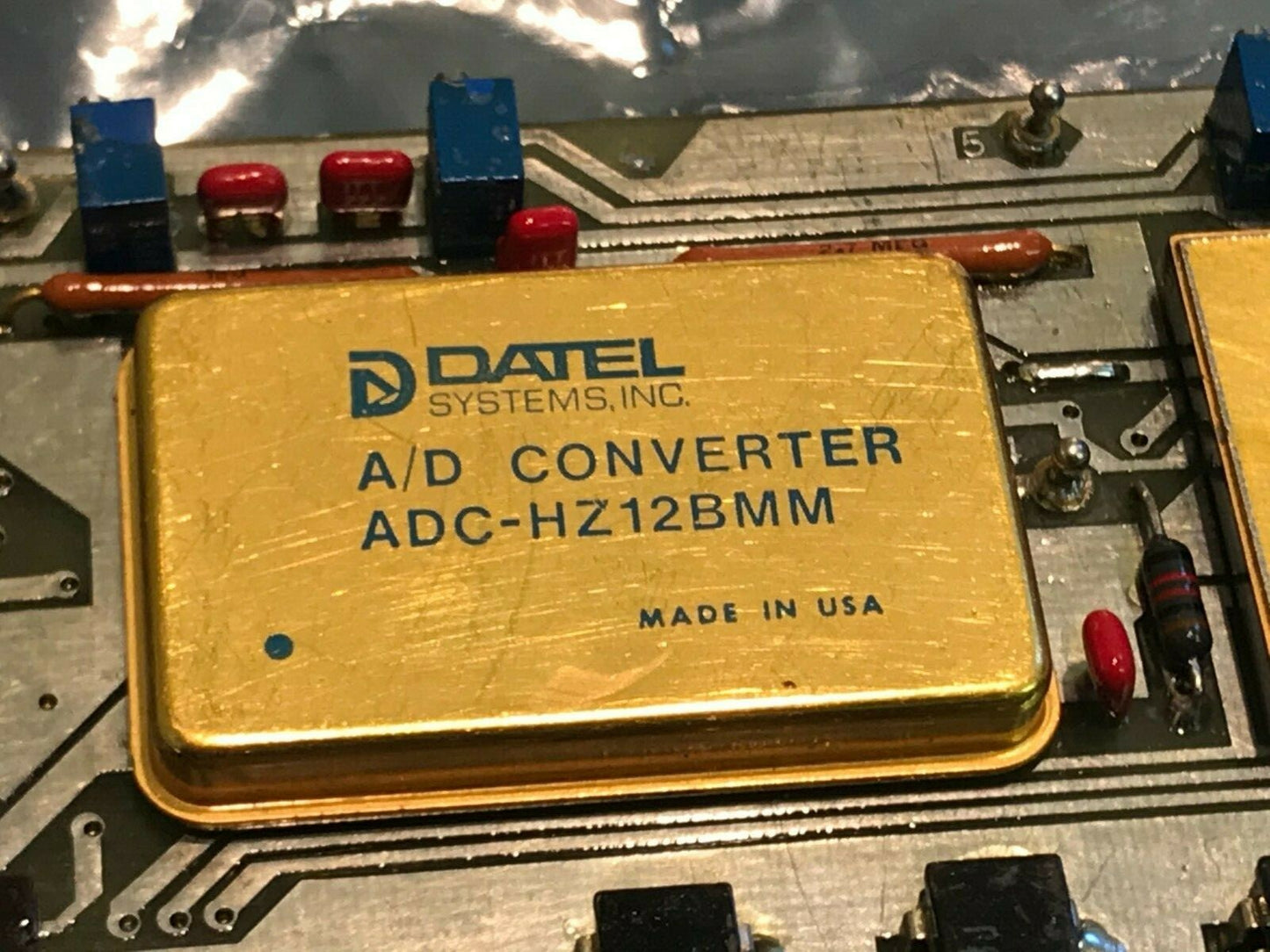 MILITARY PCB WITH DATEL SHM-6MM, ADC-HZ12BMM, OP16AJ, & OTHERS ae1*13