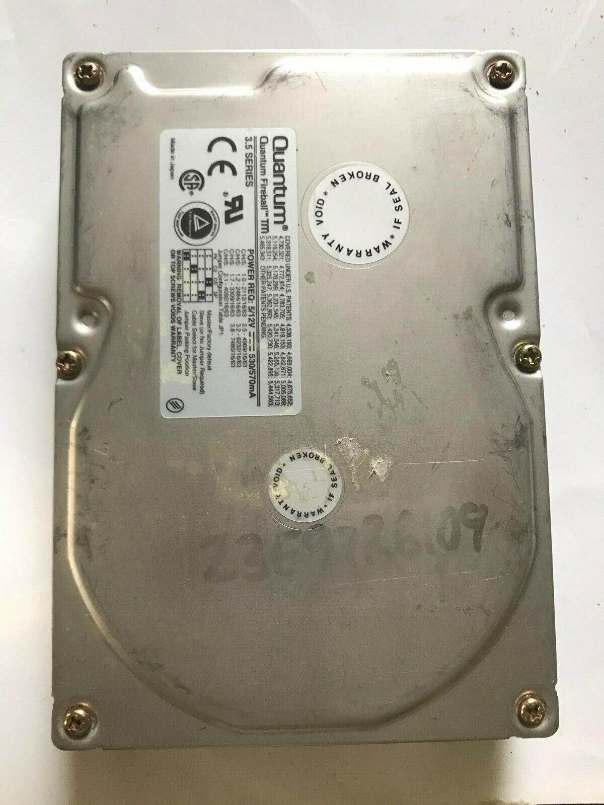 QUANTUM FIREBALL 3200AT TM32A012 REV02-D 3.2GB IDE HARD DRIVE aa4ac14