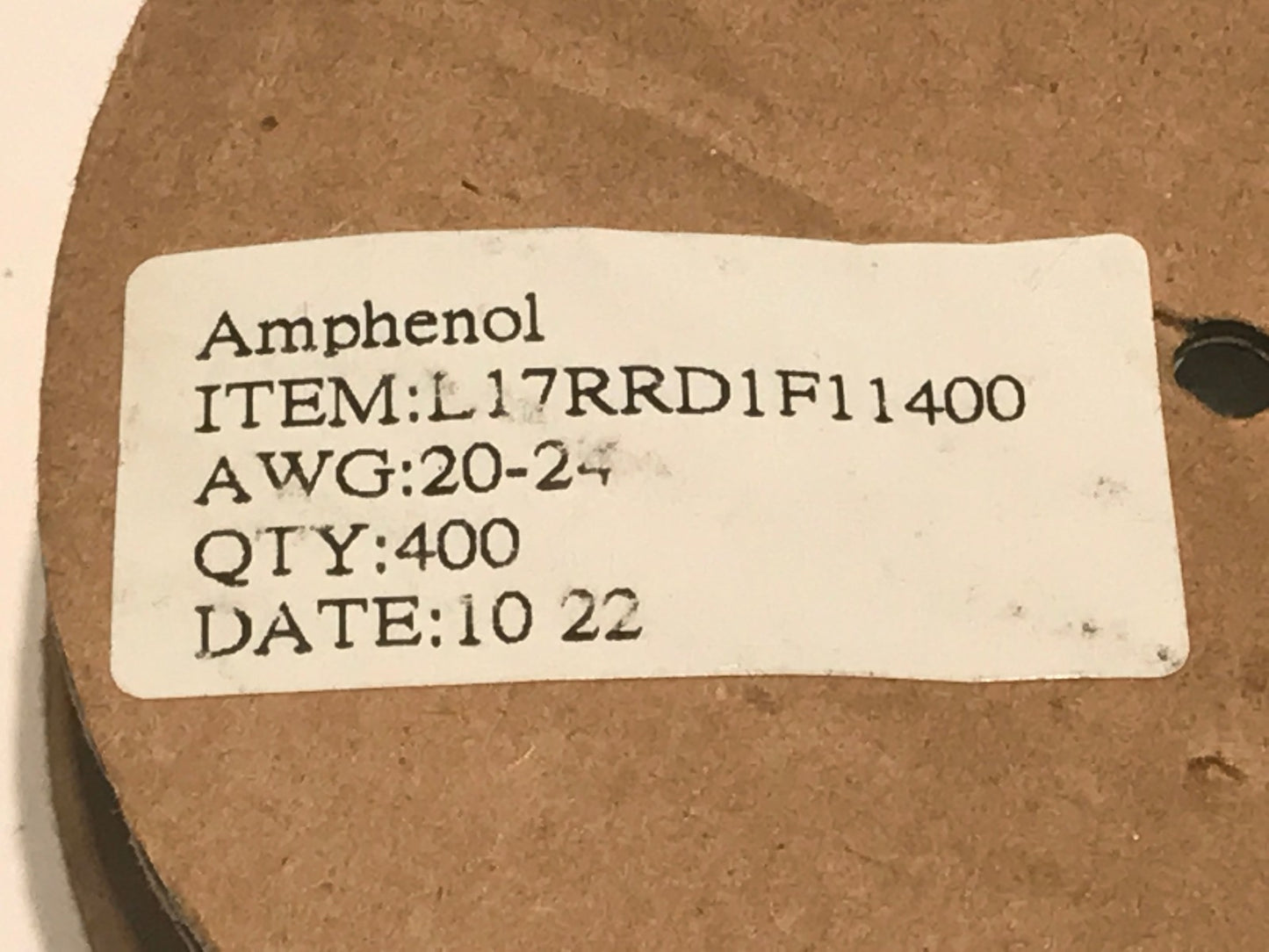 AMPHENOL L17RRD1F11400 FEMALE CRIMP CONTACTS x400 ac1b24