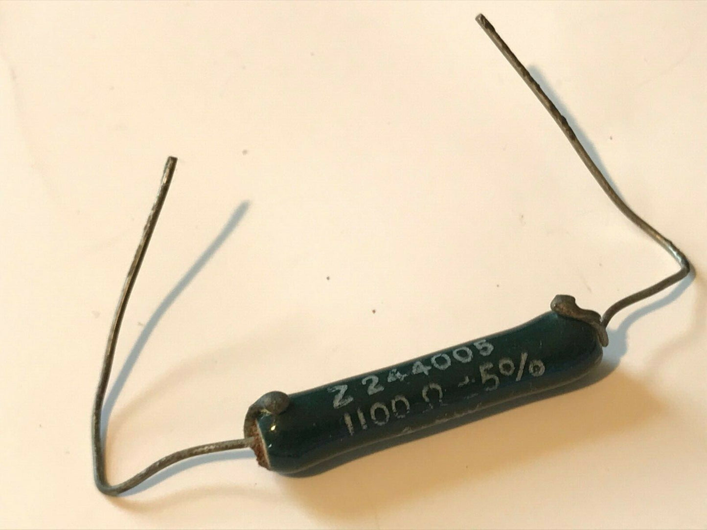 VINTAGE 1960'S WELWYN ZENITH 1100 OHM 4.5W 5% 1.1K WIRE WOUND RESISTOR ad1J55
