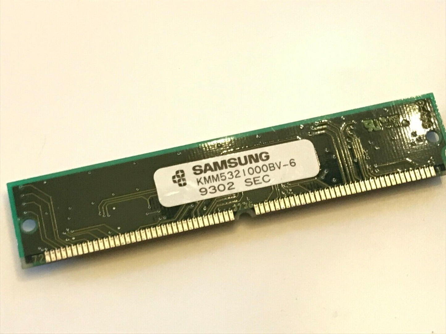 SAMSUNG KMM5321000BV-6 4MB 72 PIN 60NS FAST PAGE SIMM NON PARITY FPM fcb13.1