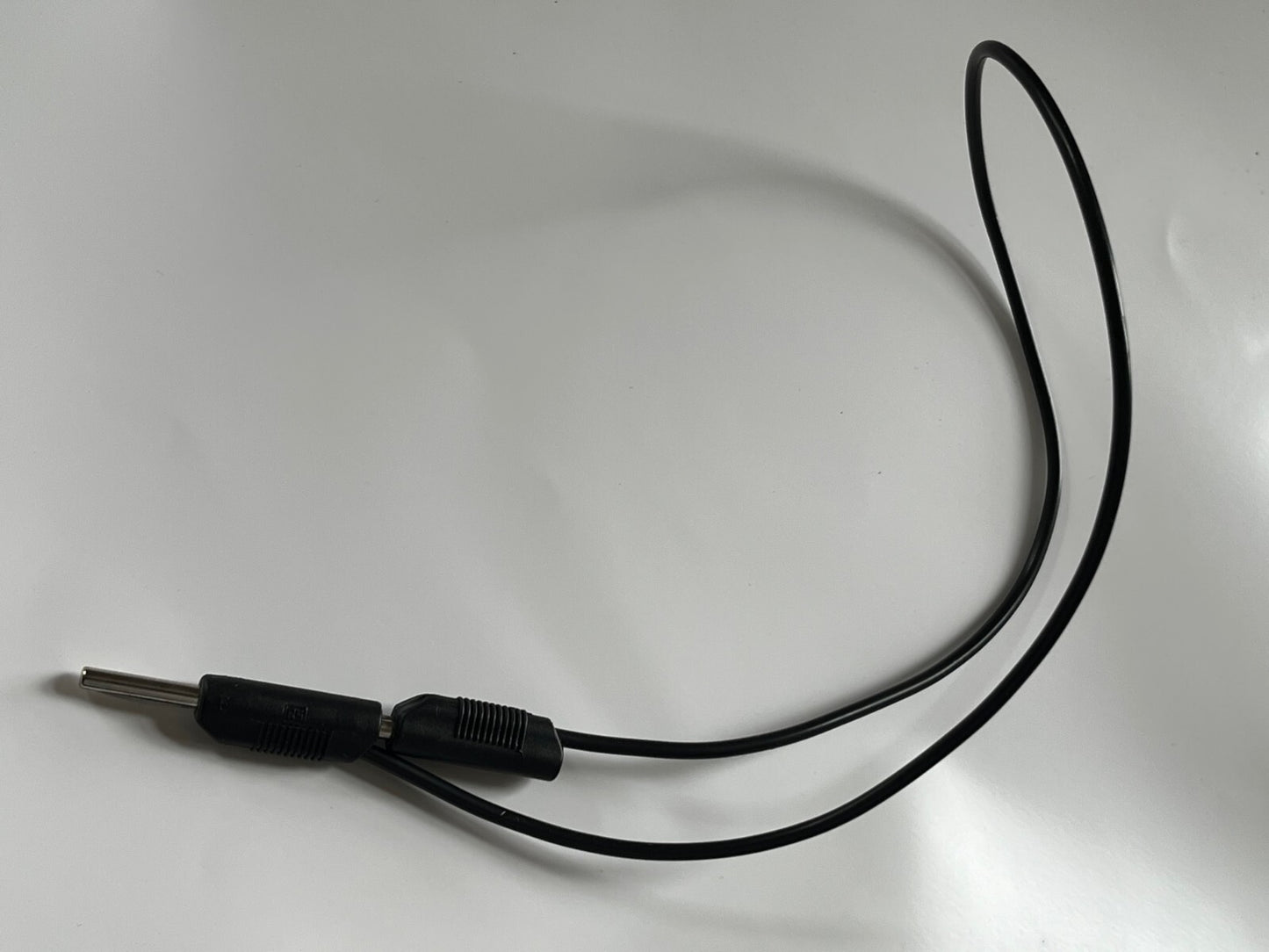 RS PRO QUALITY 4MM STACKABLE BANANA PLUG TEST LEAD 0.5M LONG BLACK ad1*17