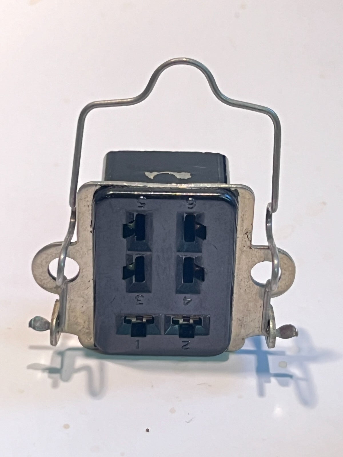 6 WAY PLESSEY SOCKET JONES FEMALE CONNECTOR & RETAINING CLIP ad1p13