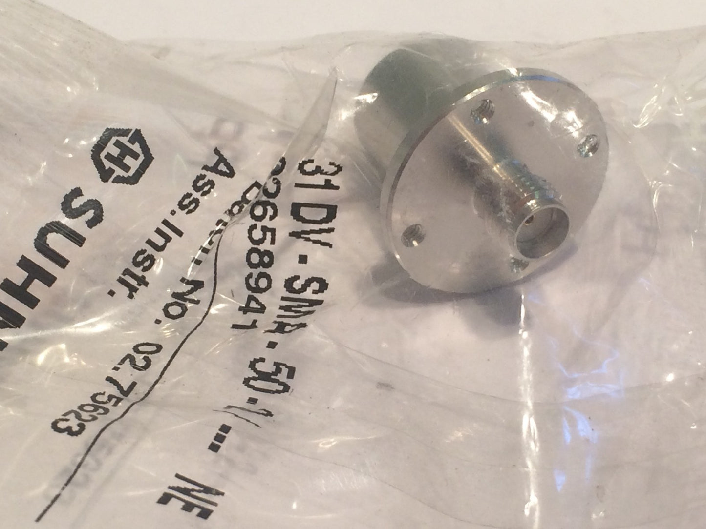 SUHNER 31DV.SMA.50.2 PRECISION SMA RF COAXIAL ADAPTOR blb99