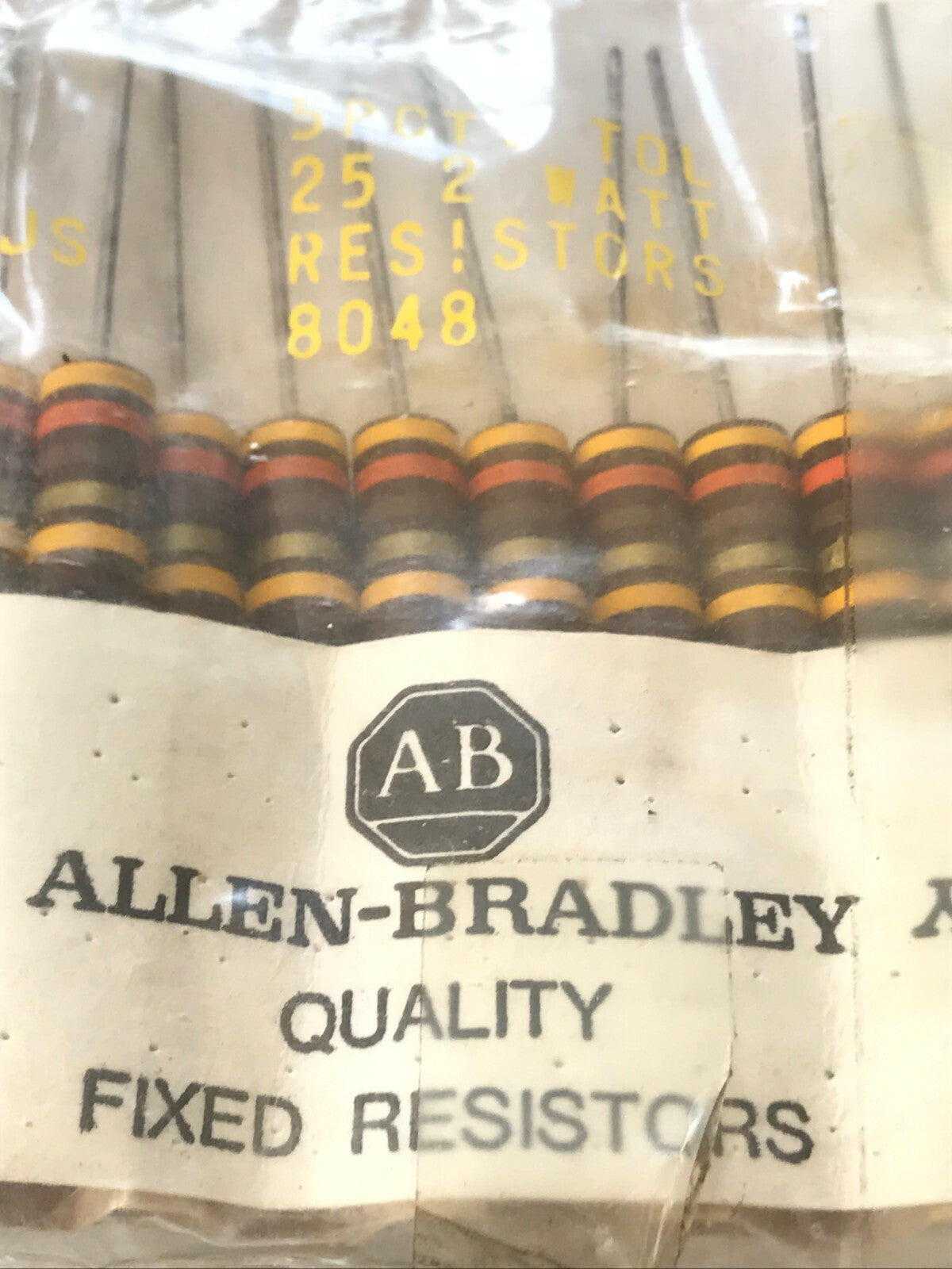 VINTAGE AB 430 OHM 2W 5% 430R CARBON RESISTOR MIL SPEC (x3) fd7d35