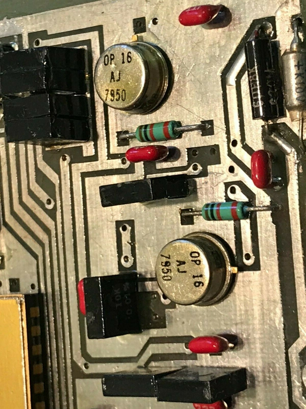 MILITARY PCB WITH DATEL SHM-6MM, ADC-HZ12BMM, OP16AJ, & OTHERS ae1*13