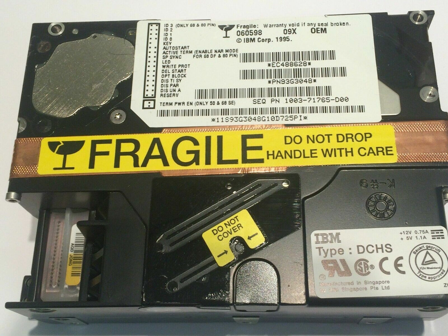 IBM PN93G3048 TYPE DCHS HARD DRIVE 9.1GB 68 PIN SCSI 93G3048 aa4cd6