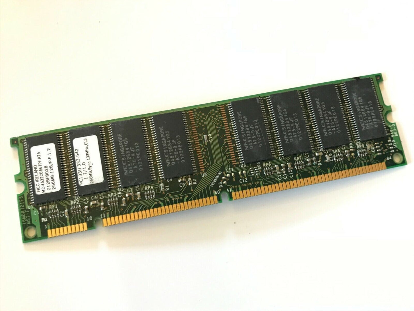 256MB NEC PC133U-333-542 SD-RAM 133MHz CL3 MC-4532CD647PF-A75 fcb11.32