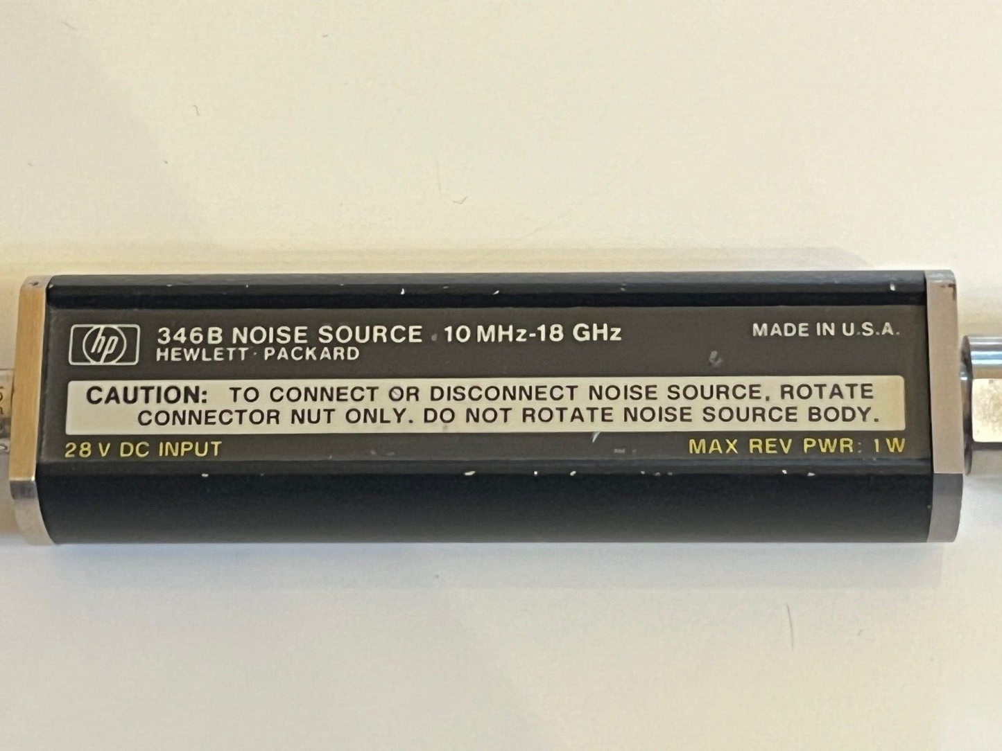 HP 346B OPT 001 NOISE SOURCE 10MHz - 18GHz N TYPE ae1w4