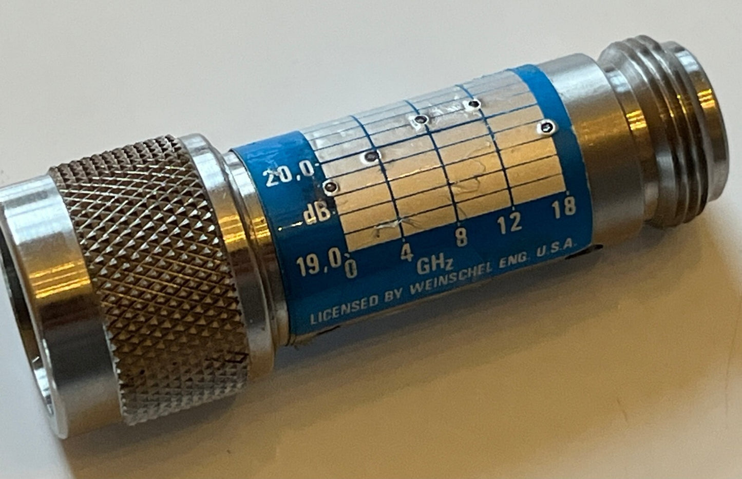 MARCONI WEINSCHEL 20dB 5W 18GHz PRECISION N TYPE ATTENUATOR 6534/4 fba10a16