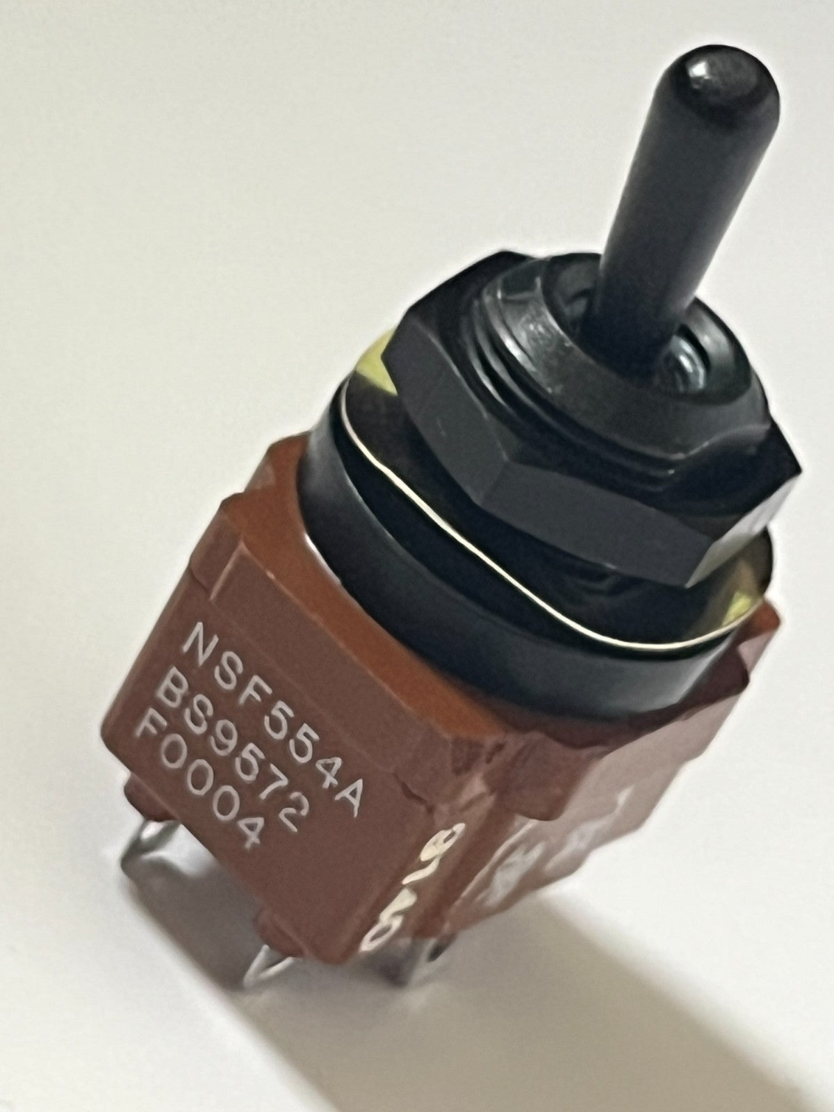 MILITARY SPEC NSF 554A DPDT BLACK TOGGLE SWITCH 250Vac BS9572-F0004 fd1d5