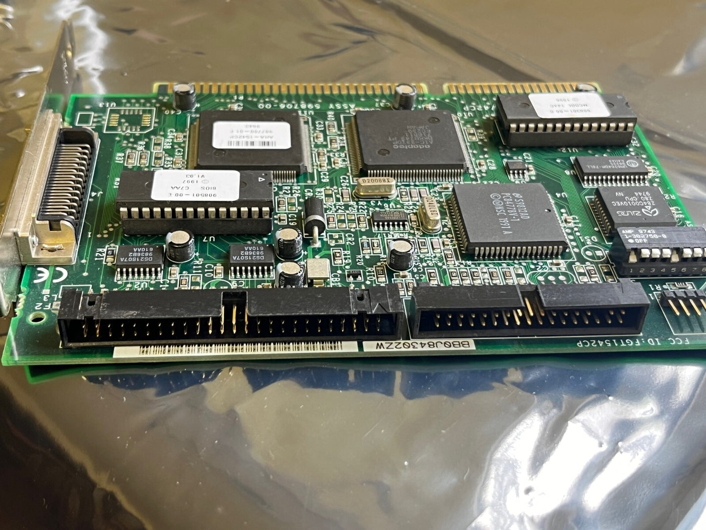 ADAPTEC AHA-1542CP ISA 50 PIN SCSI SCSI-1 CONTROLLER CARD ad1j2