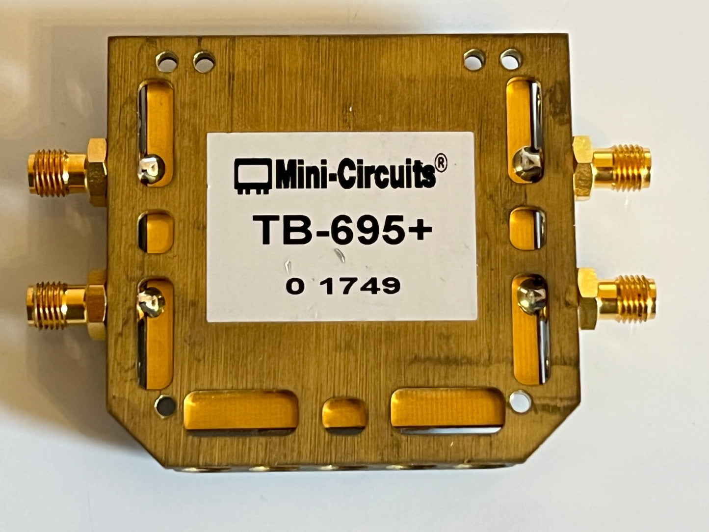 MINI-CIRCUITS TB-695+ BPF-F100+ BAND PASS FILTER EVALUATION BOARD ae1w59