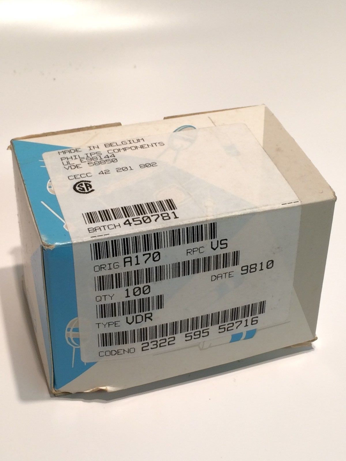 275V 595-PH VARISTOR PHILIPS 2322-595-52716 x100 pcs blb10
