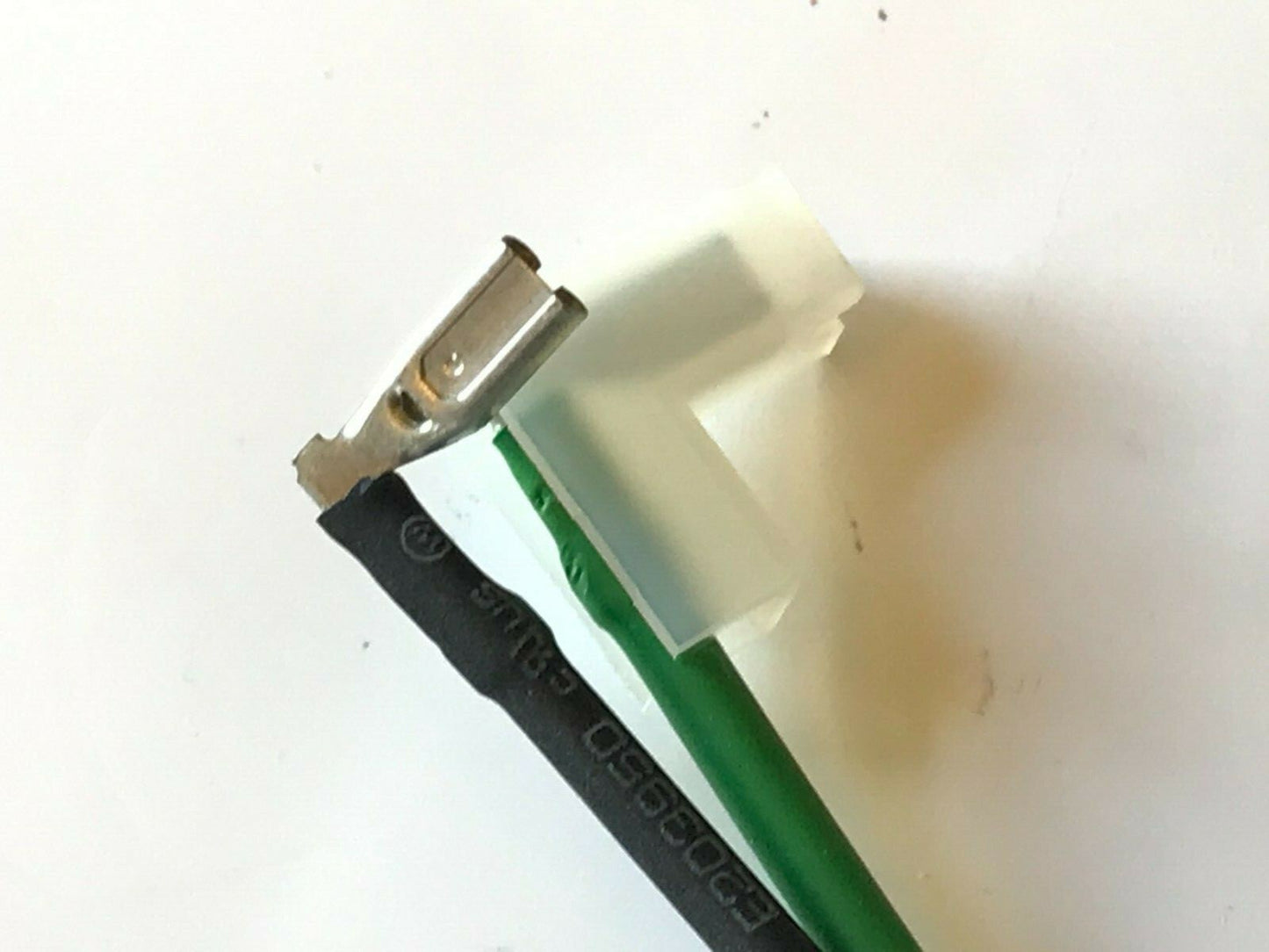2.8mm 1/8" SMALL RIGHT ANGLE SPADE CONNECTORS ON 13CM HI TEMP WIRE (x2) fd5e38
