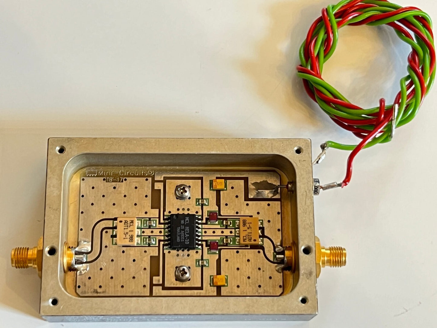 MINI-CIRCUITS TB-45 HELA-10D 300MHz +20dBm RF AMPLIFIER EVALUATION BOARD ae1w56