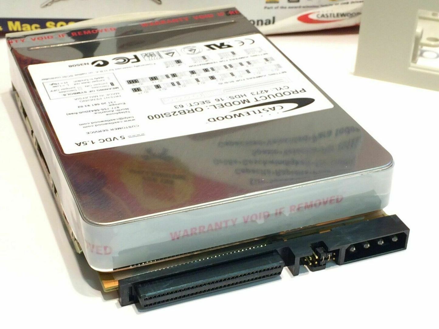 ORB CASTLEWOOD 2.2GB REMOVABLE MEDIA ULTRA SCSI BACKUP KIT NEW ac2c4