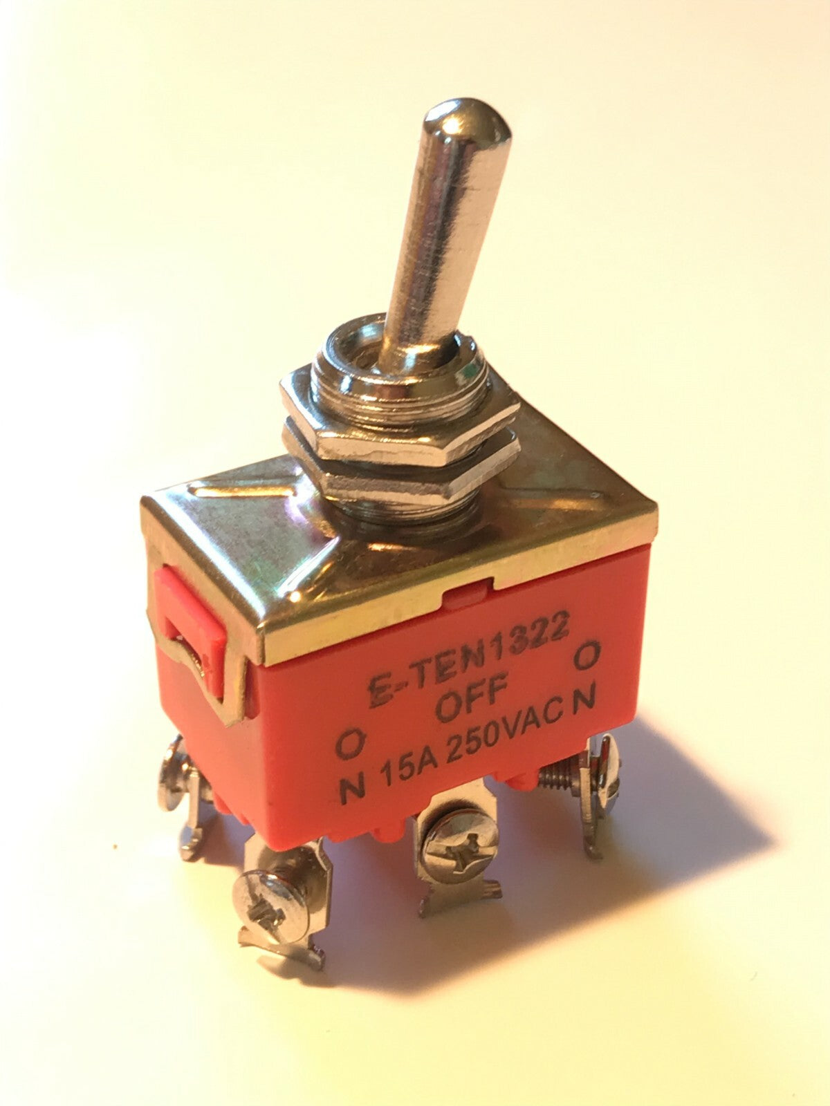 CENTER OFF 3 POSITION TOGGLE SWITCH ON-OFF-ON 15A 250V SCREW TERMINALS ad1F6