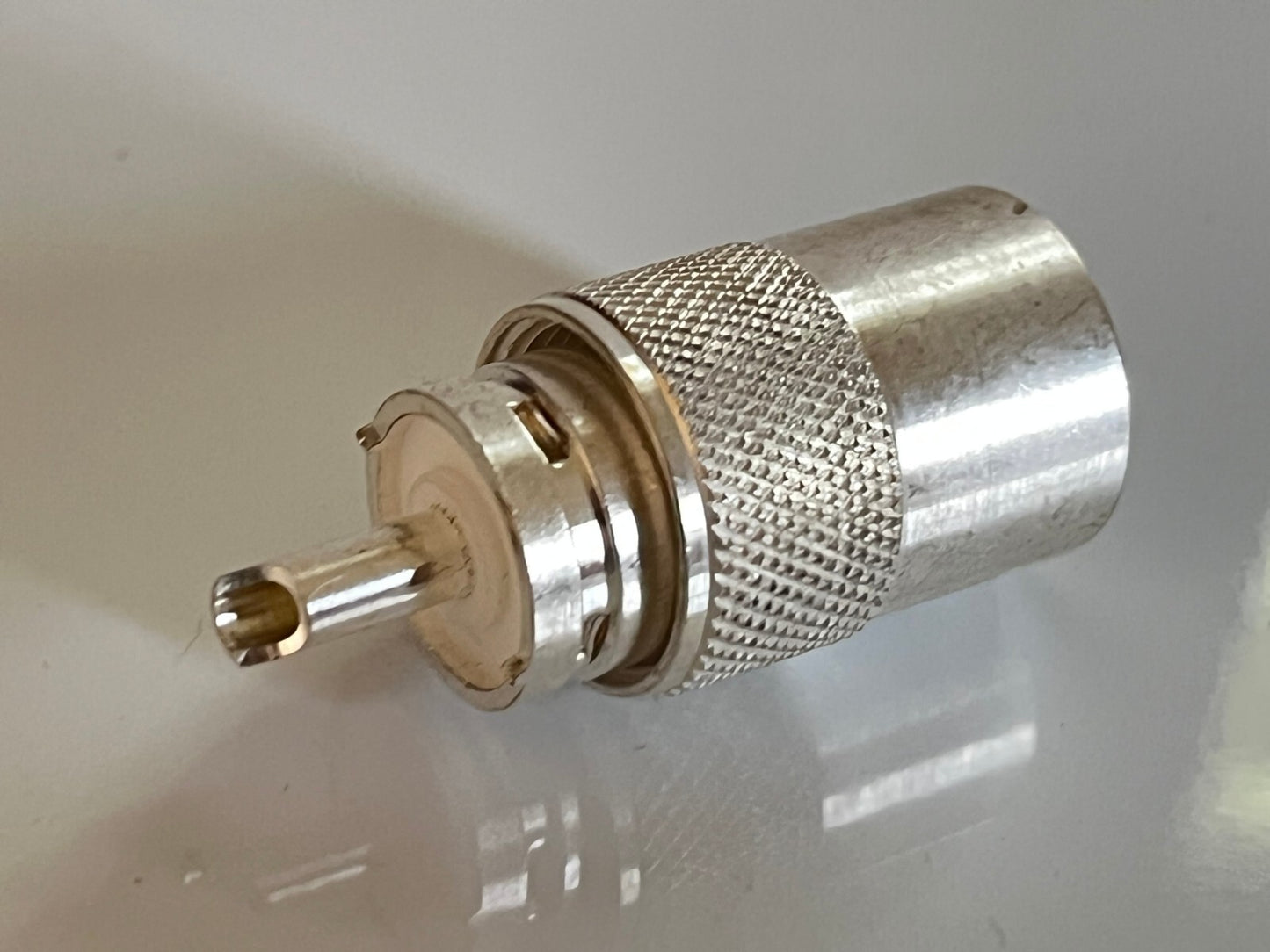 PL259 PLUG SILVER PLATED GREENPAR PREMIUM QUALITY UHF CONNECTOR (x1) ad2n14