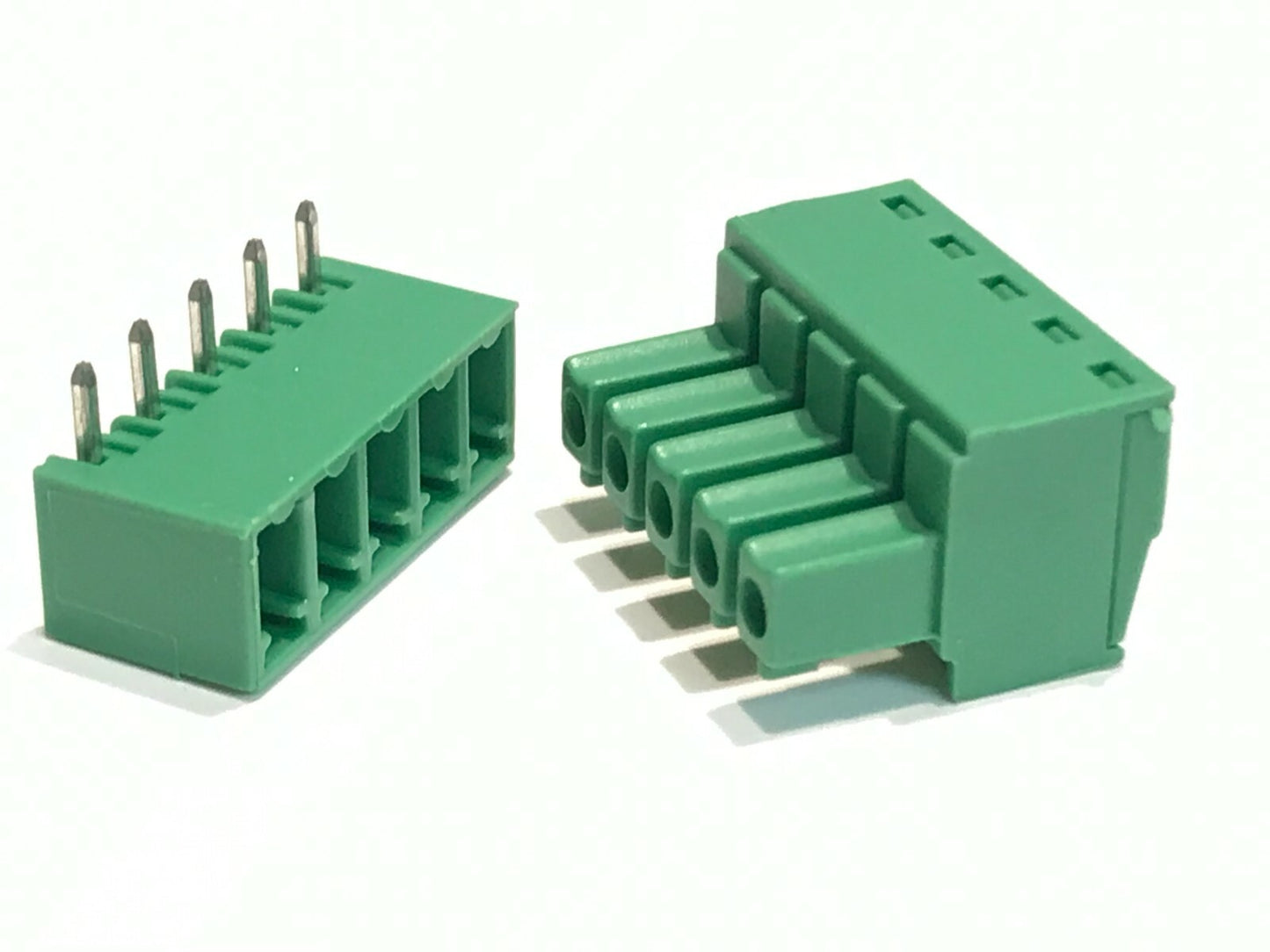 5 WAY PCB CONNECTOR PLUG & SOCKET 3.81.mm PITCH VERY NEAT EUROCLAMP ad1P51