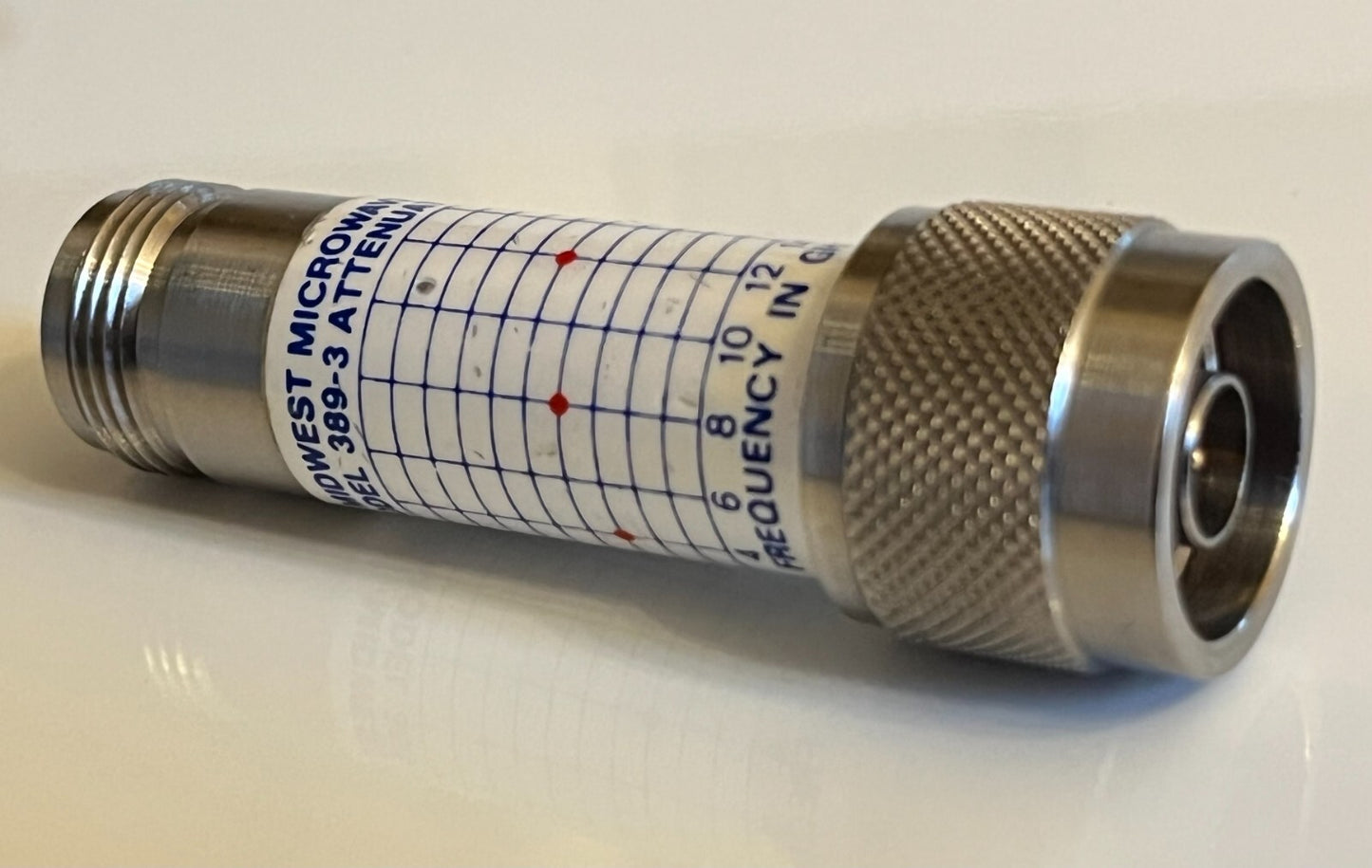 MIDWEST MICROWAVE 3dB 2W 18GHz PRECISION N TYPE ATTENUATOR 389-3 fba10a91
