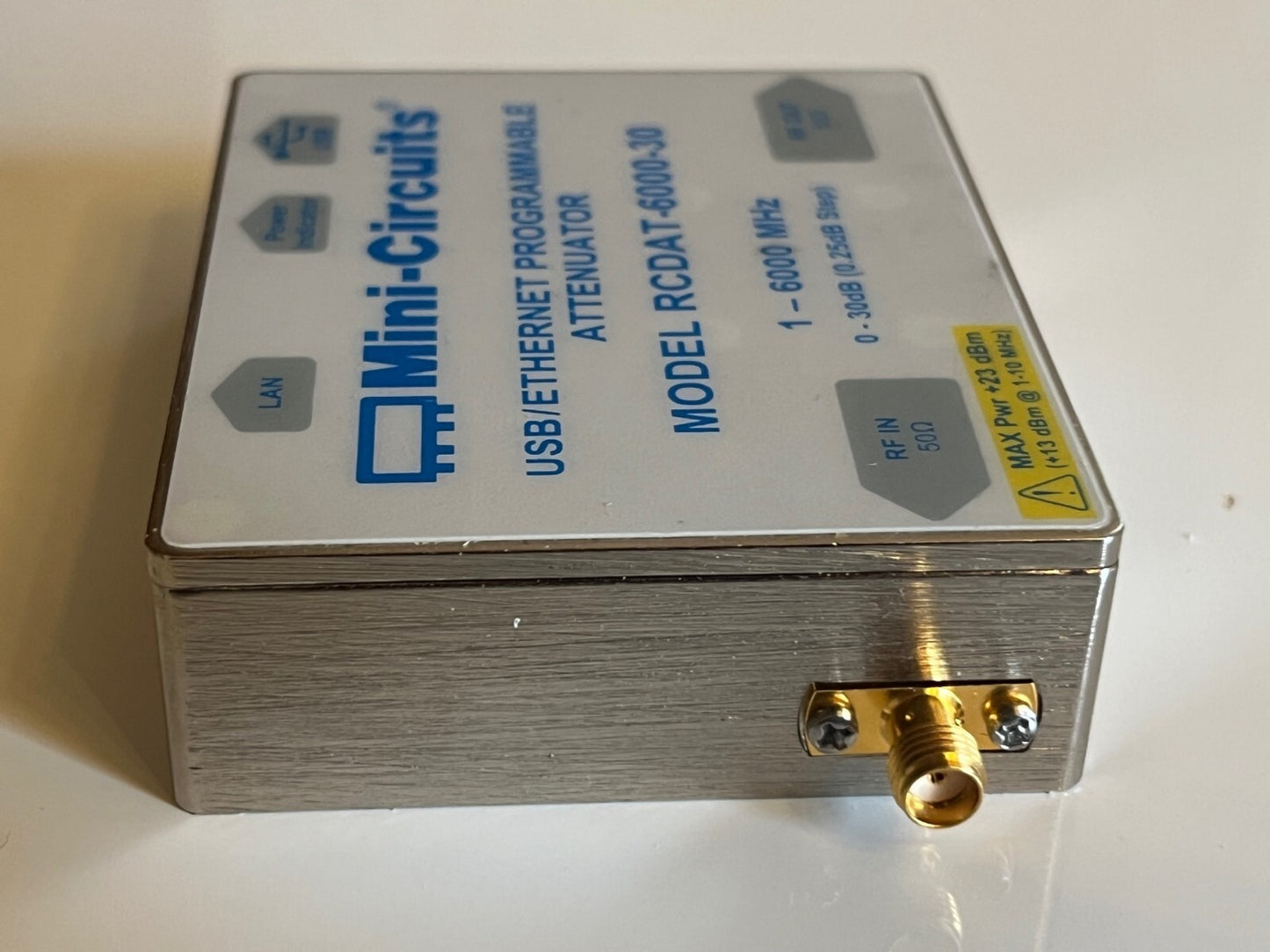 MINI-CIRCUITS RCDAT-6000-30 0 - 30dB USB ETHERNET STEP ATTENUATOR 6GHZ ae1w10
