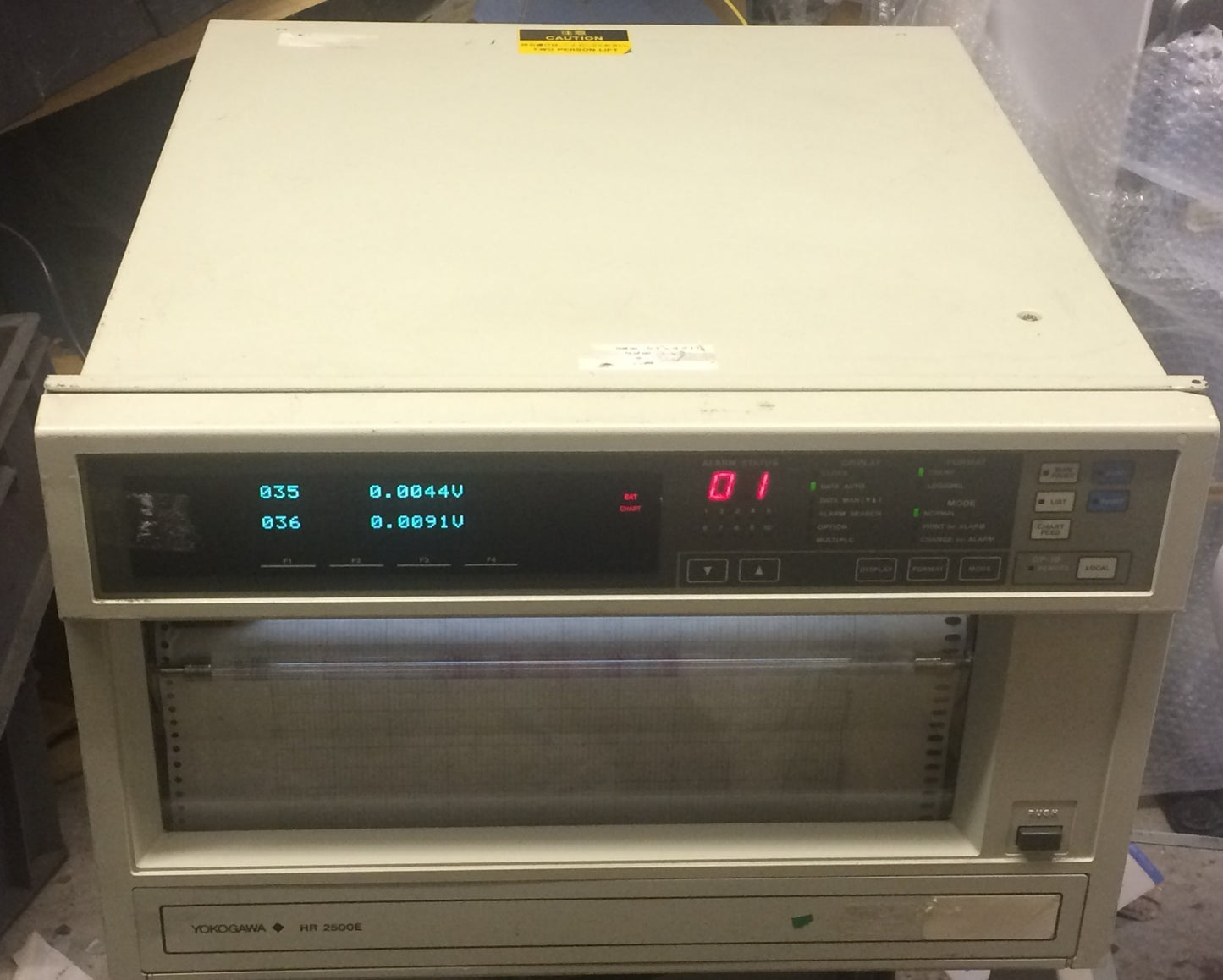 YOKOGAWA HR2500E HYBRID RECORDER PAPER CHART RECORDER 250MM fce2a