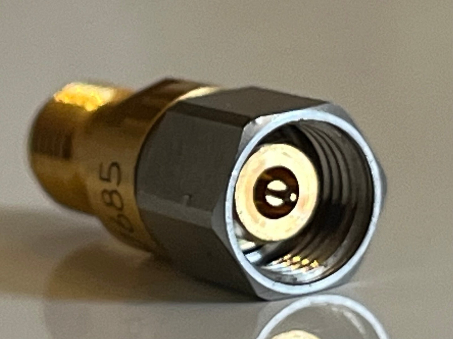 2.4MM MALE - 2.92MM FEMALE RF MICROWAVE 50GHZ ADAPTER PREMIUM QUALITY AE1W18