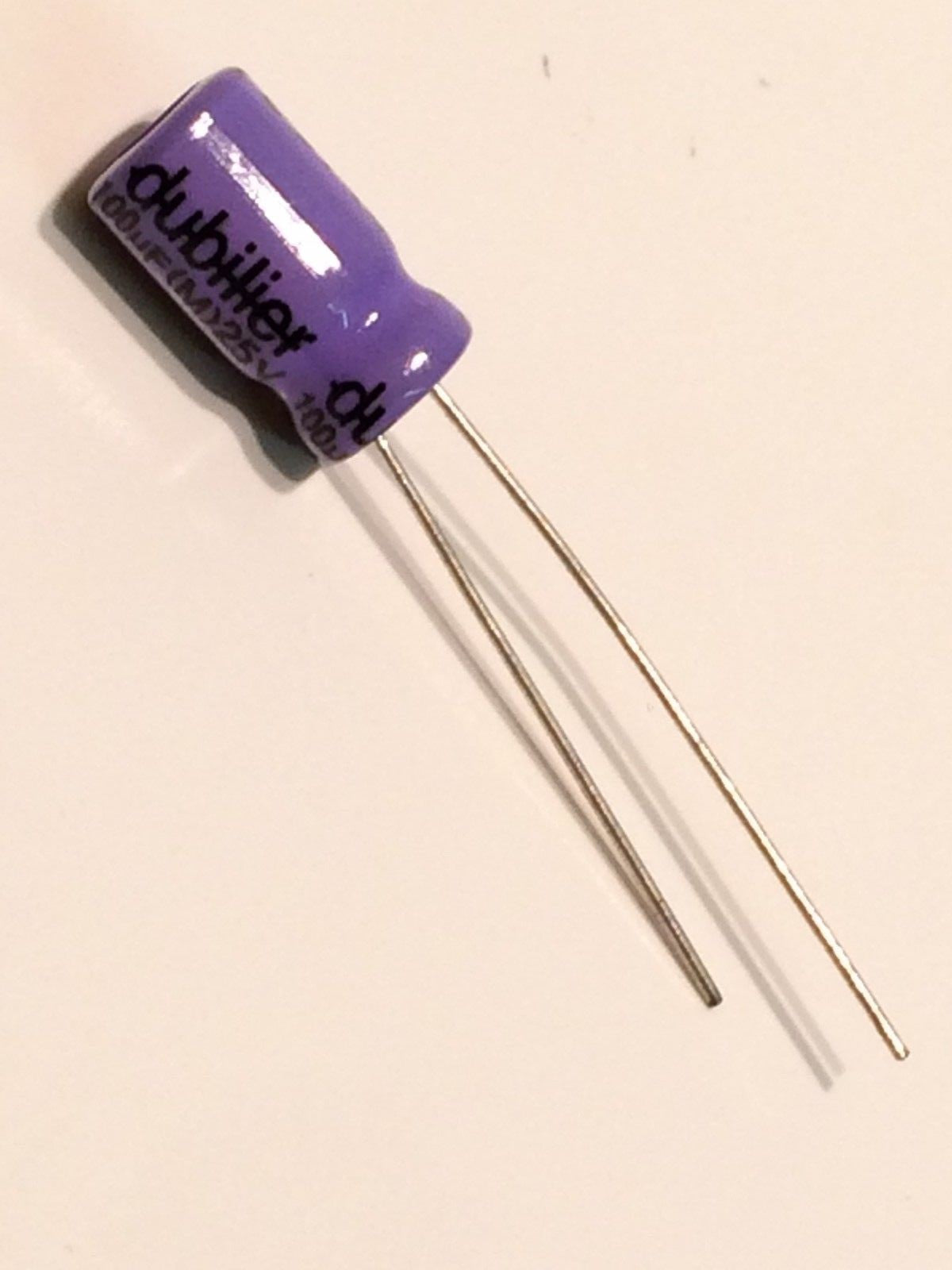 100uF 25V DUBILIER RADIAL ELECTROLYTIC PREMIUM QUALITY CAPACITOR (x3) fbb13b