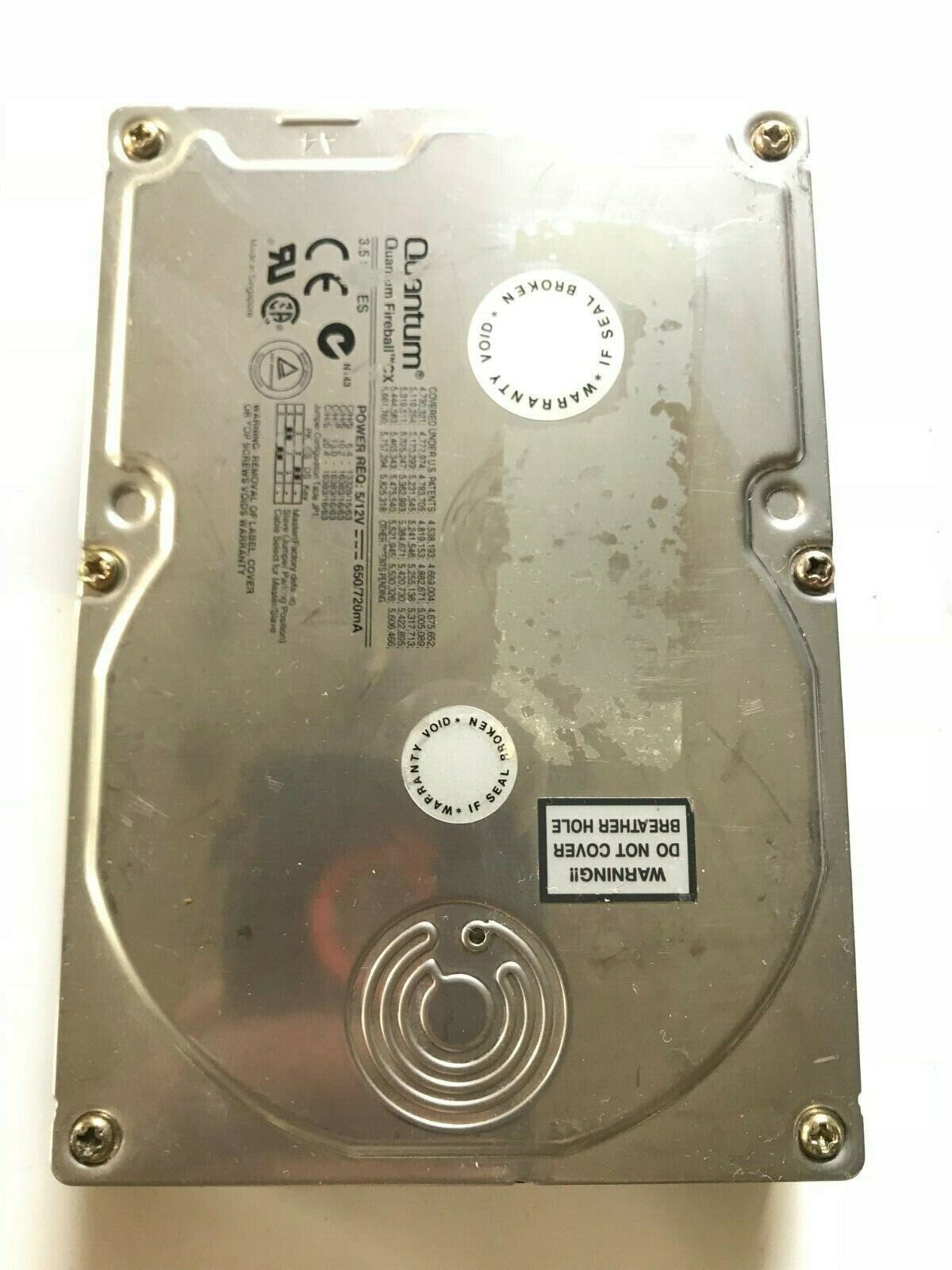 QUANTUM FIREBALL 6.4AT CX64A461 REV02-B 6.4GB IDE HARD DRIVE aa4ac10
